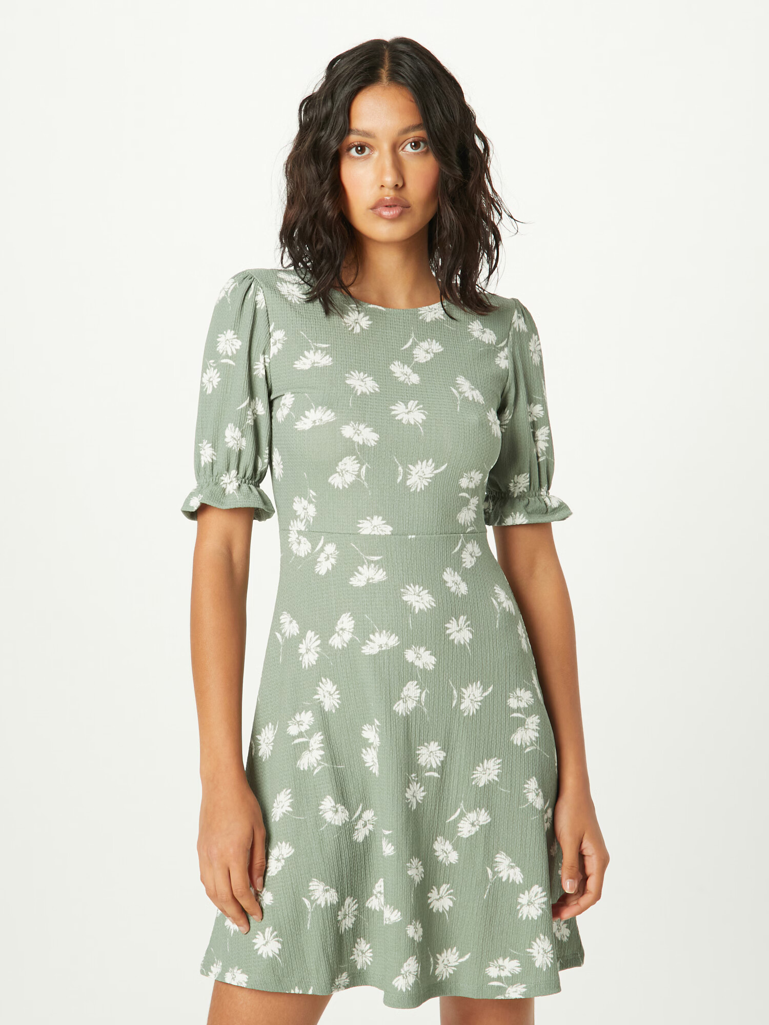 Dorothy Perkins Rochie de vară verde deschis / alb - Pled.ro