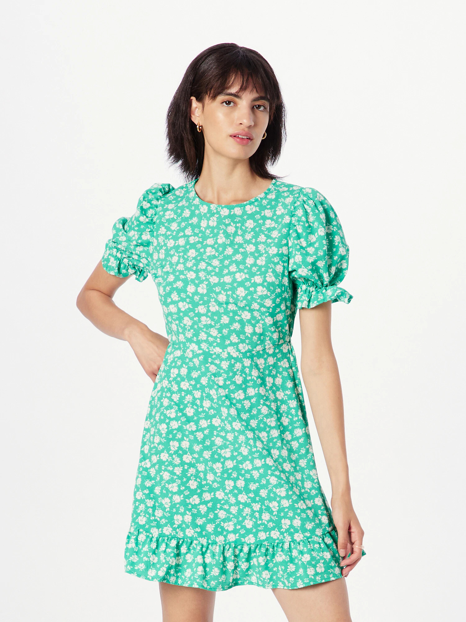 Dorothy Perkins Rochie de vară verde mentă / alb - Pled.ro