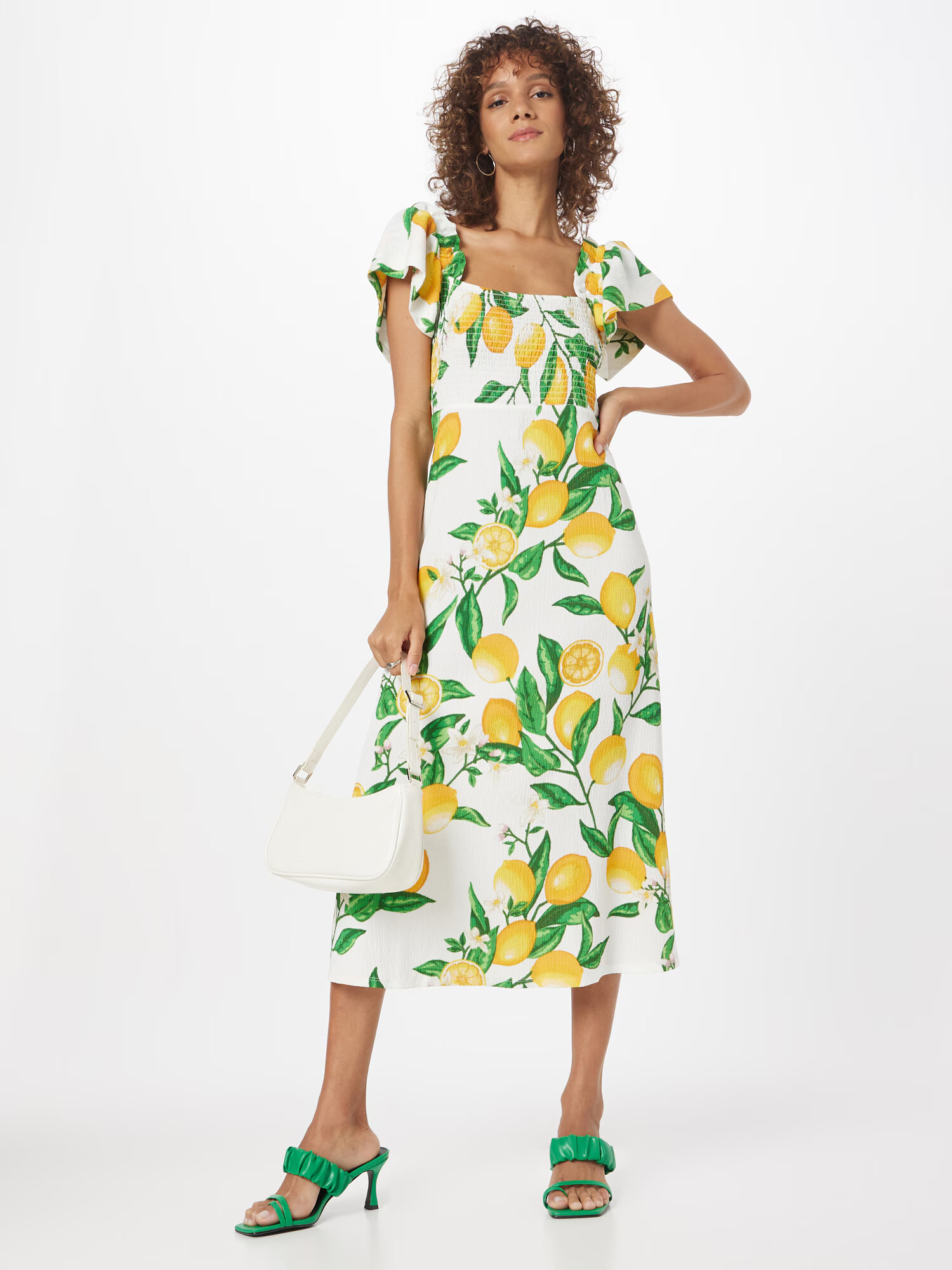 Dorothy Perkins Rochie fildeş / galben / verde - Pled.ro