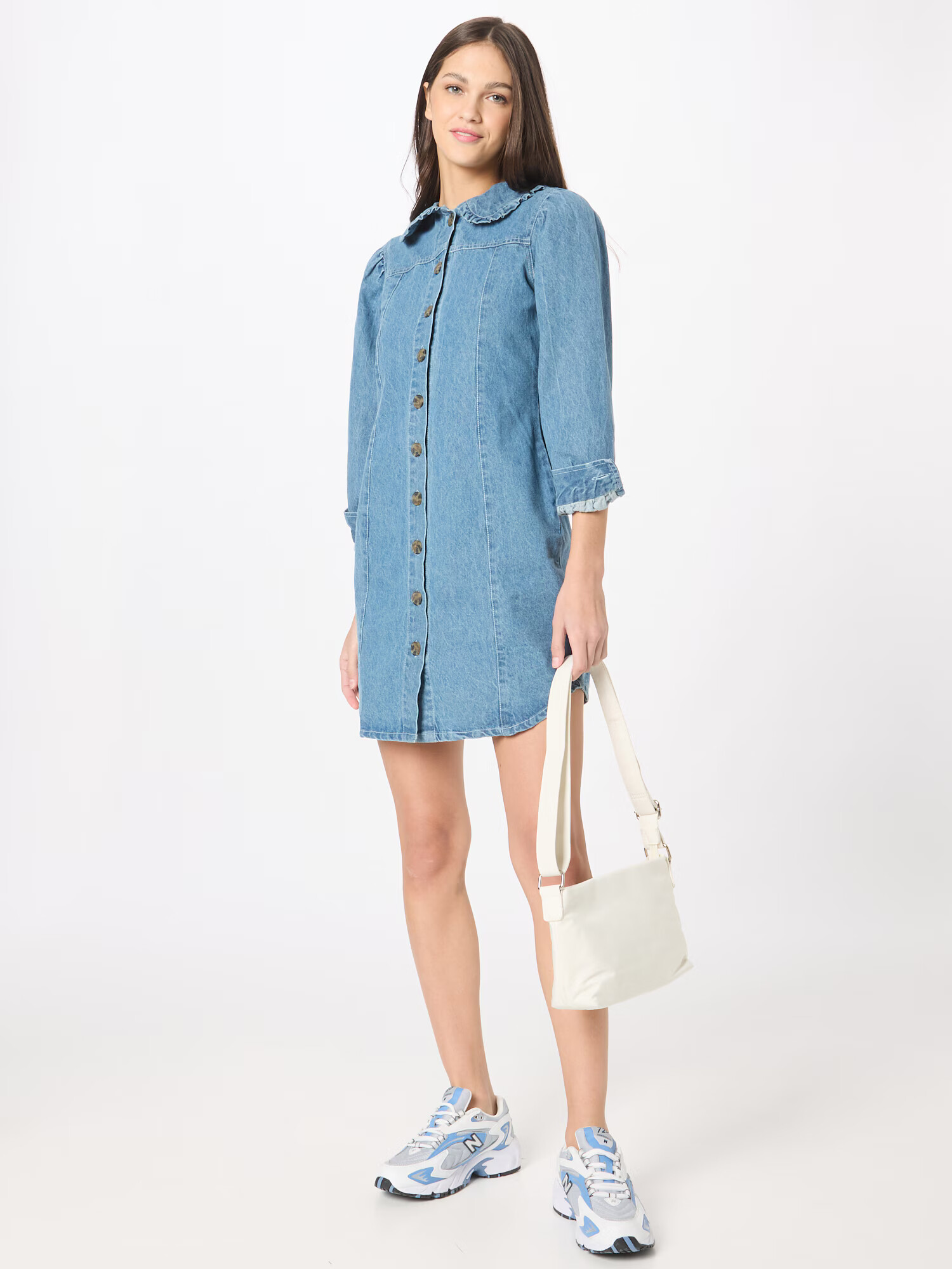 Dorothy Perkins Rochie tip bluză albastru denim - Pled.ro