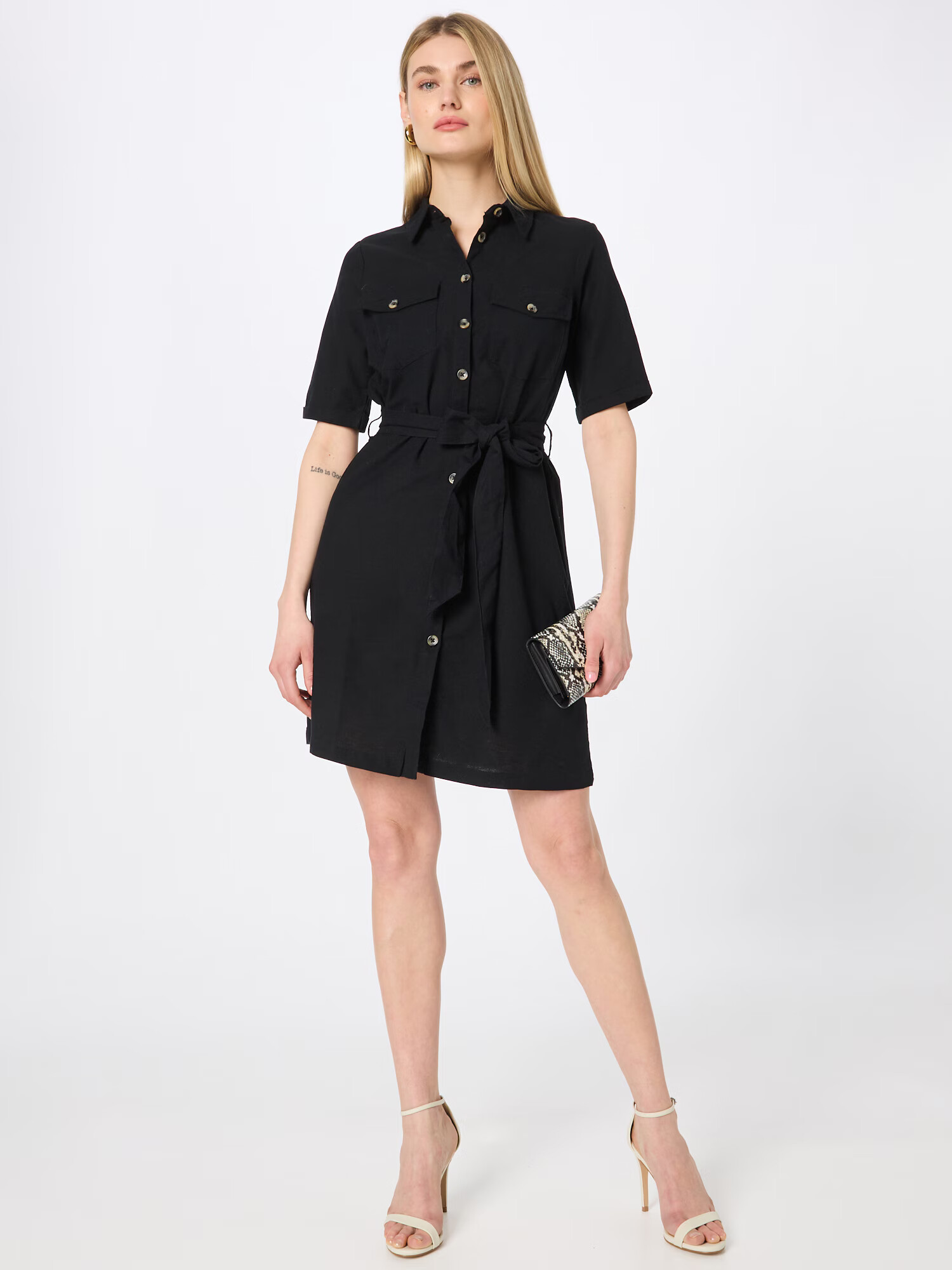 Dorothy Perkins Rochie tip bluză negru - Pled.ro