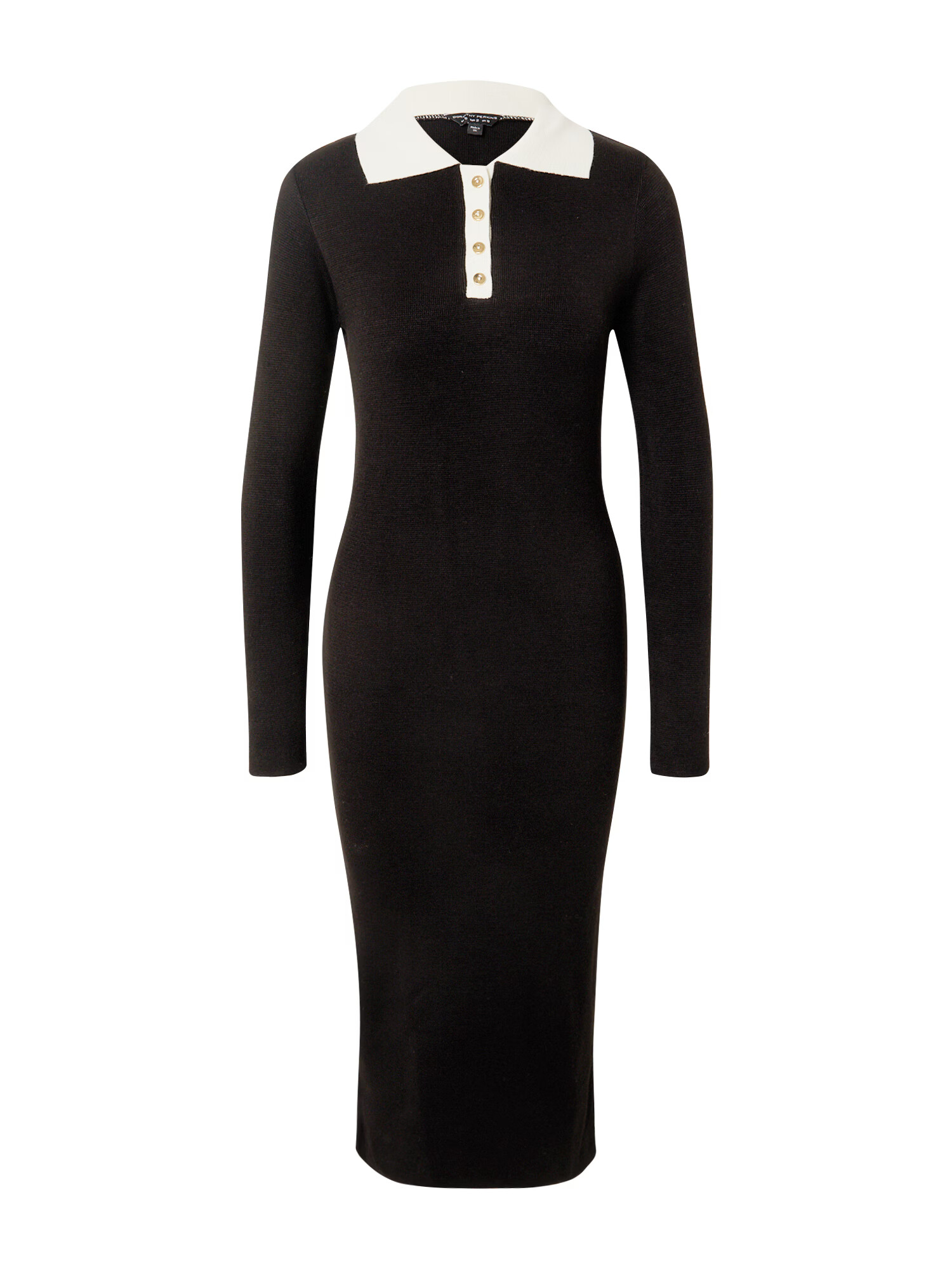 Dorothy Perkins Rochie tricotat negru / alb - Pled.ro