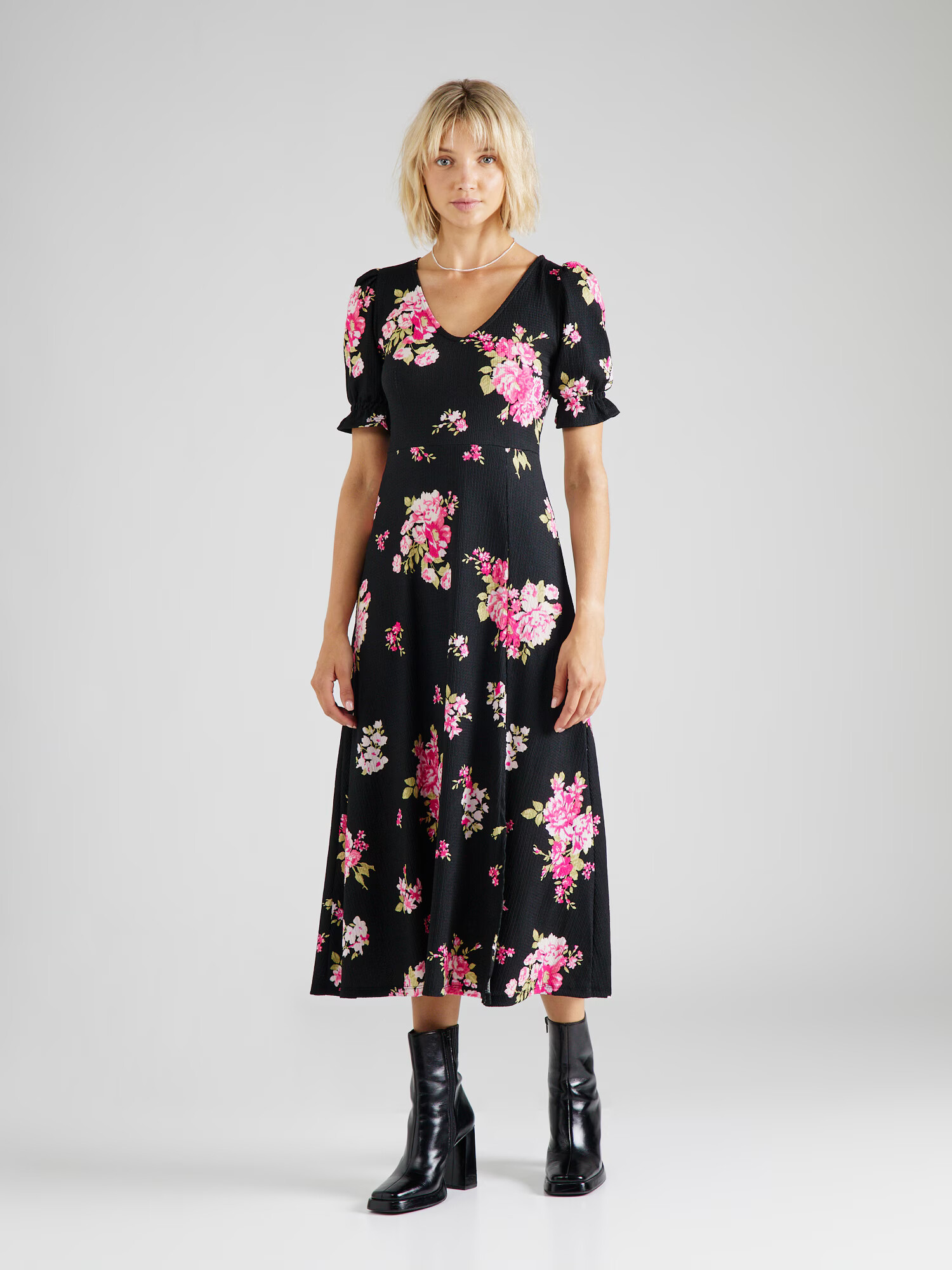 Dorothy Perkins Rochie verde măr / roz / rosé / negru - Pled.ro