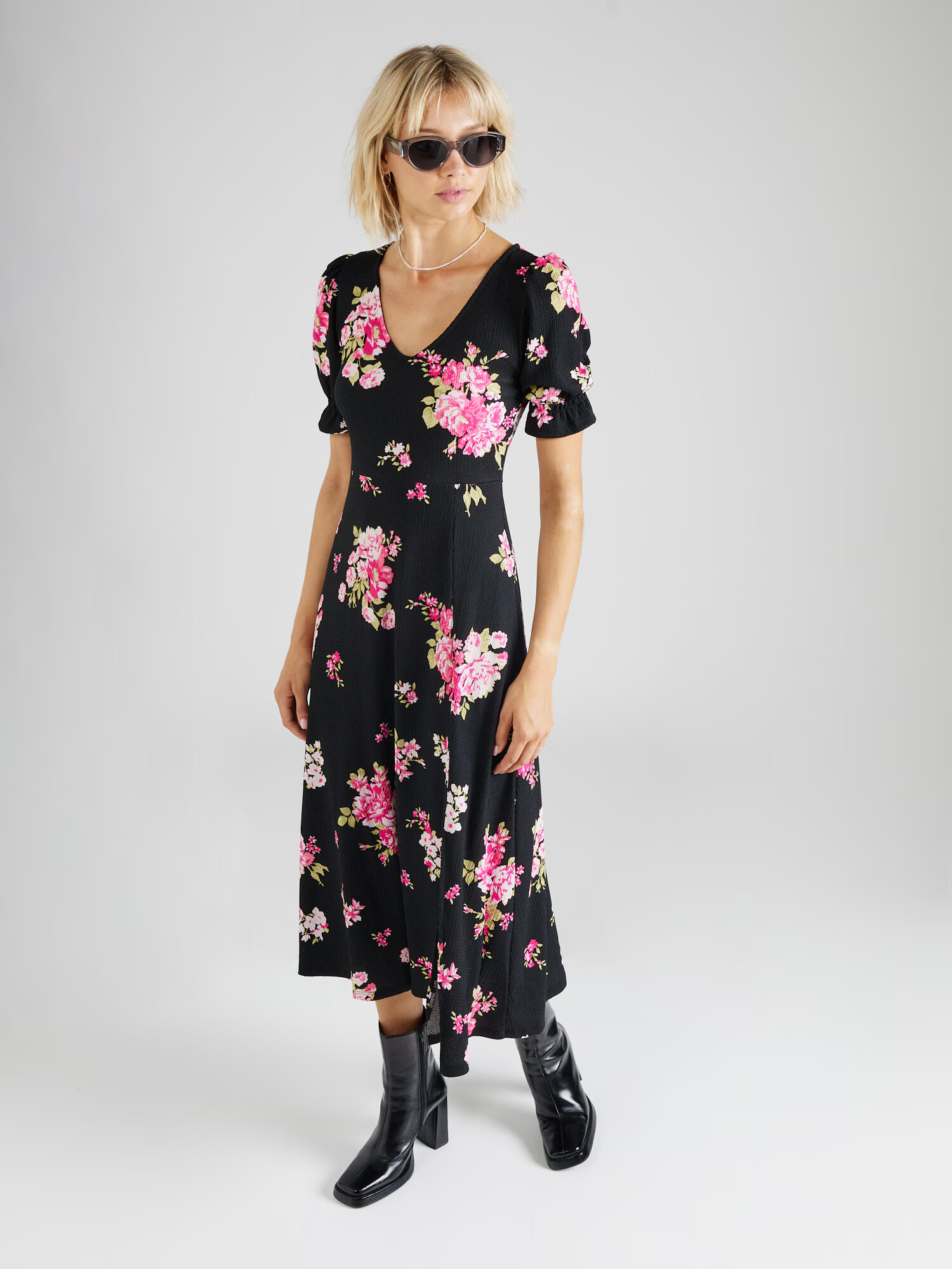 Dorothy Perkins Rochie verde măr / roz / rosé / negru - Pled.ro