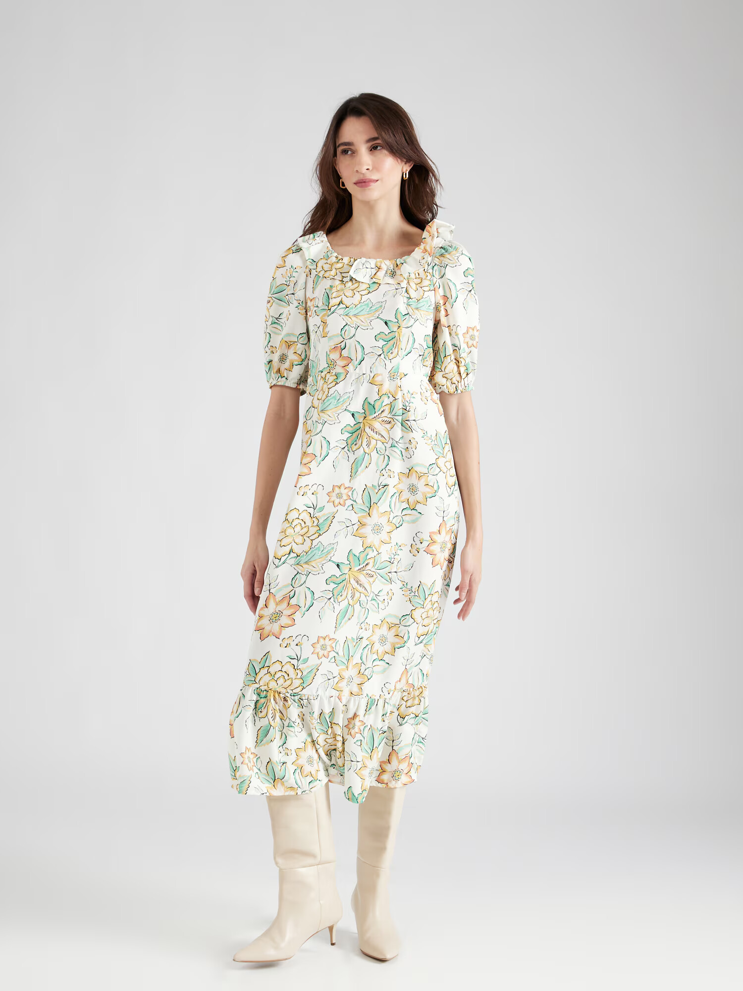 Dorothy Perkins Rochie verde mentă / portocaliu / alb - Pled.ro