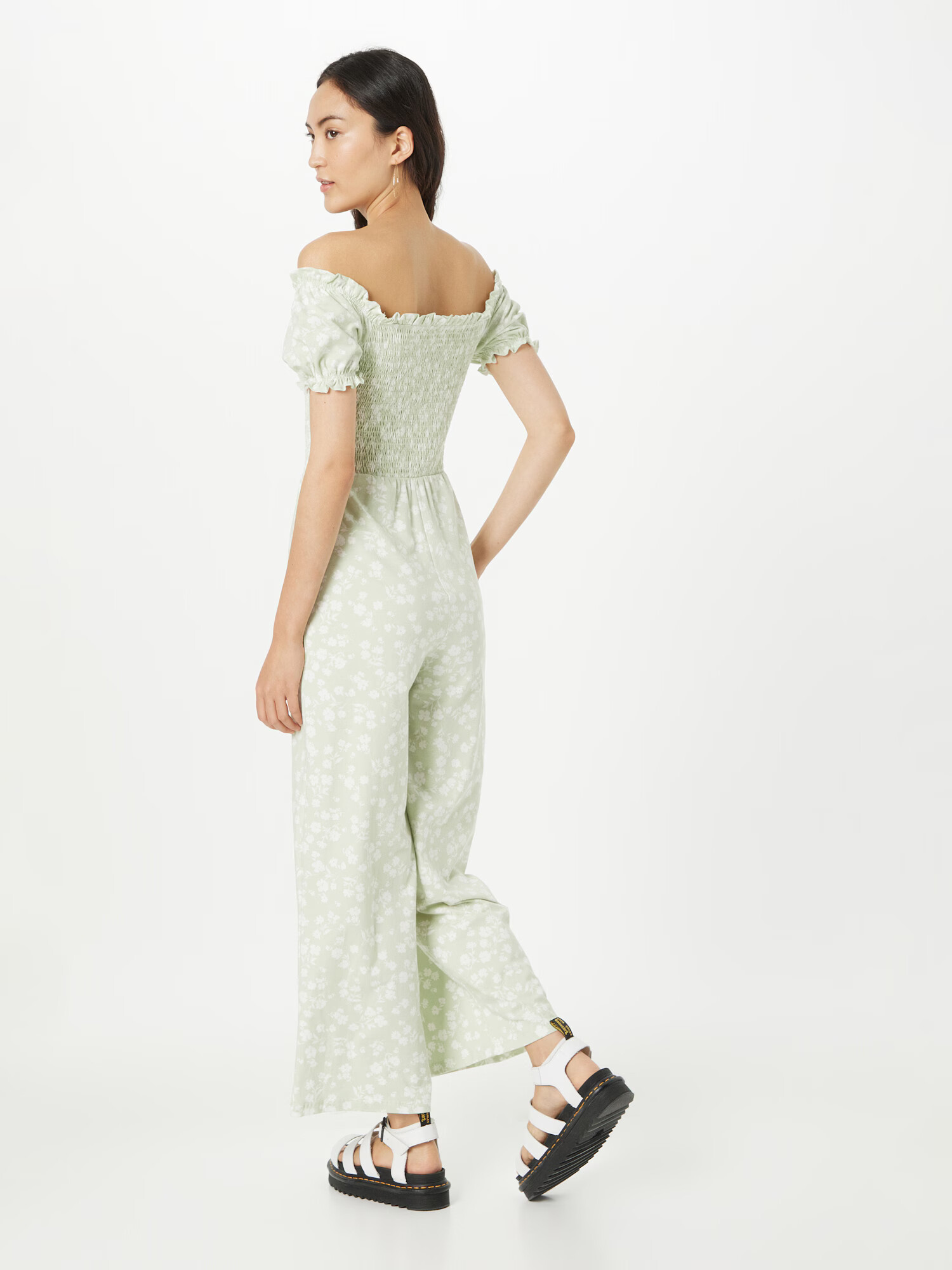 Dorothy Perkins Salopeta verde mentă / alb - Pled.ro