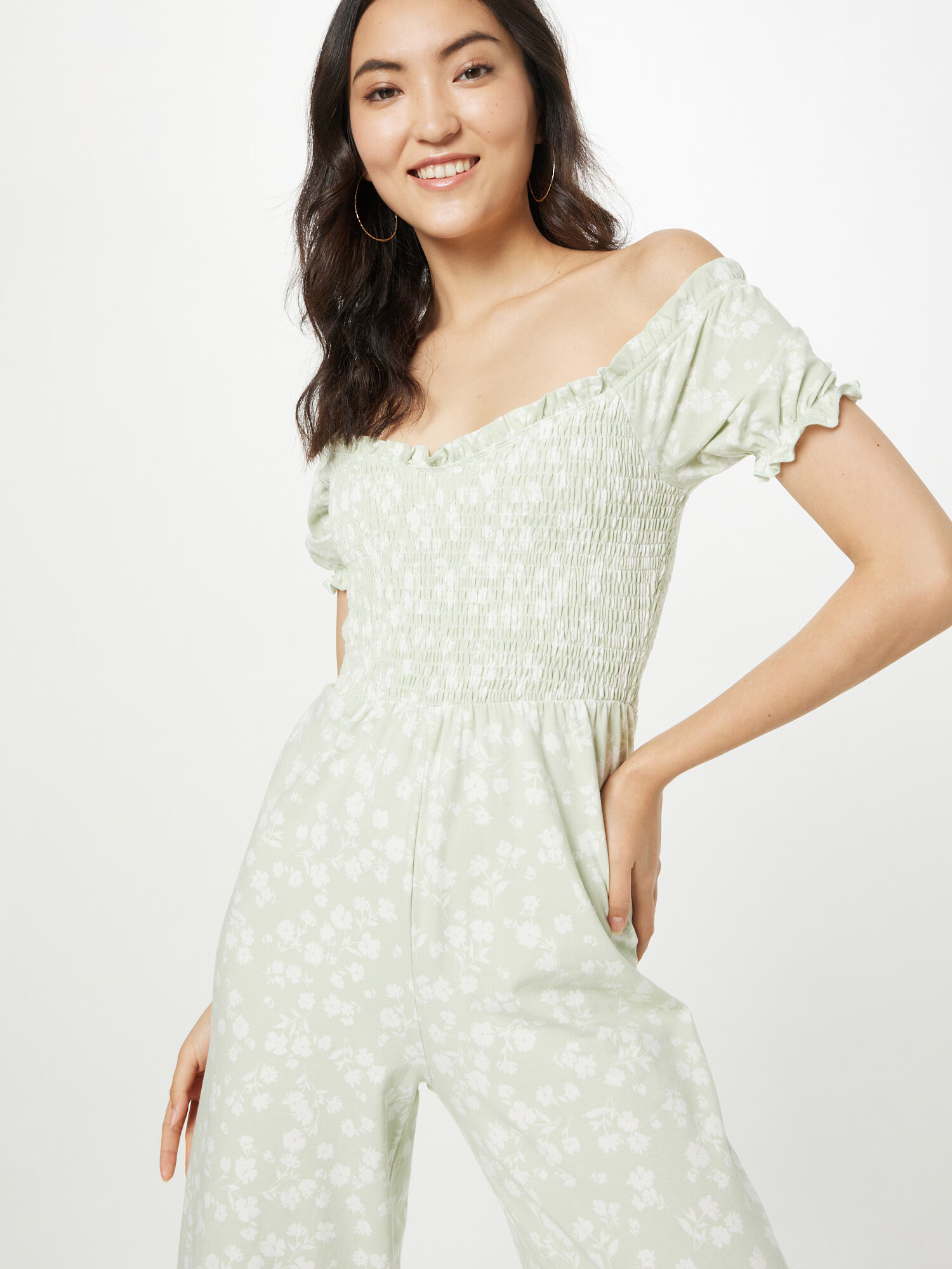 Dorothy Perkins Salopeta verde mentă / alb - Pled.ro