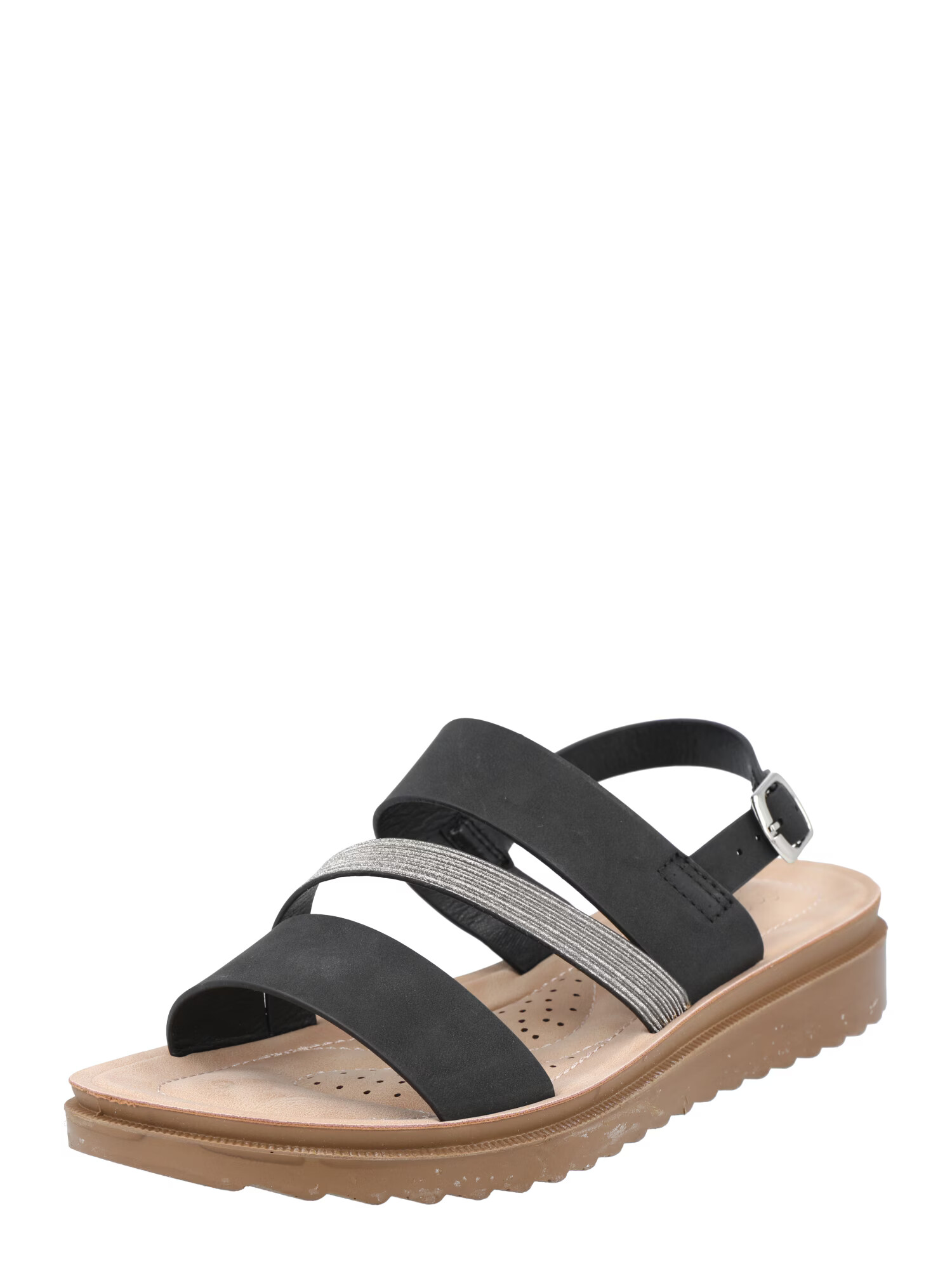 Dorothy Perkins Sandale 'Aria' negru / argintiu - Pled.ro