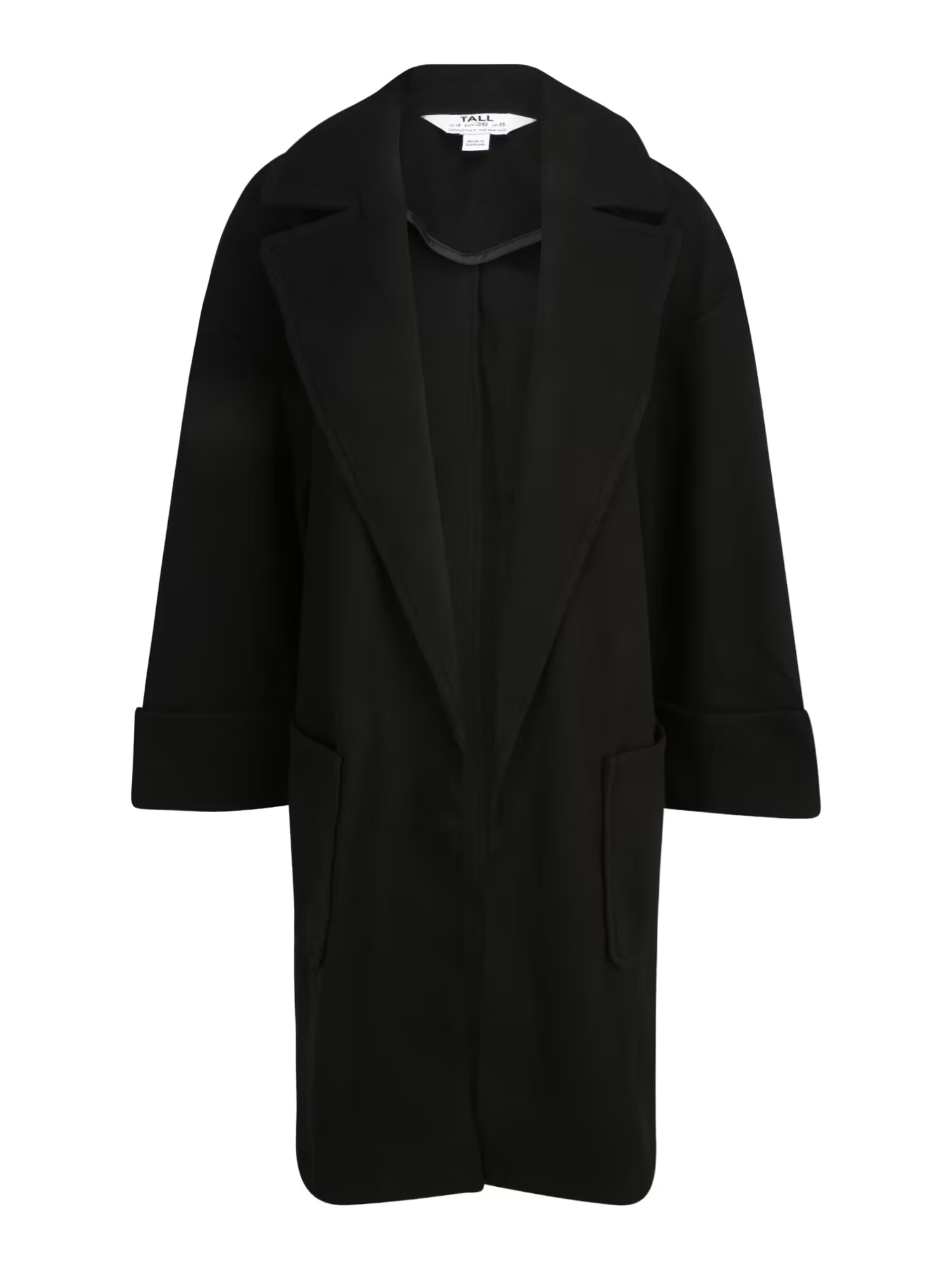 Dorothy Perkins Tall Palton de primăvară-toamnă negru - Pled.ro