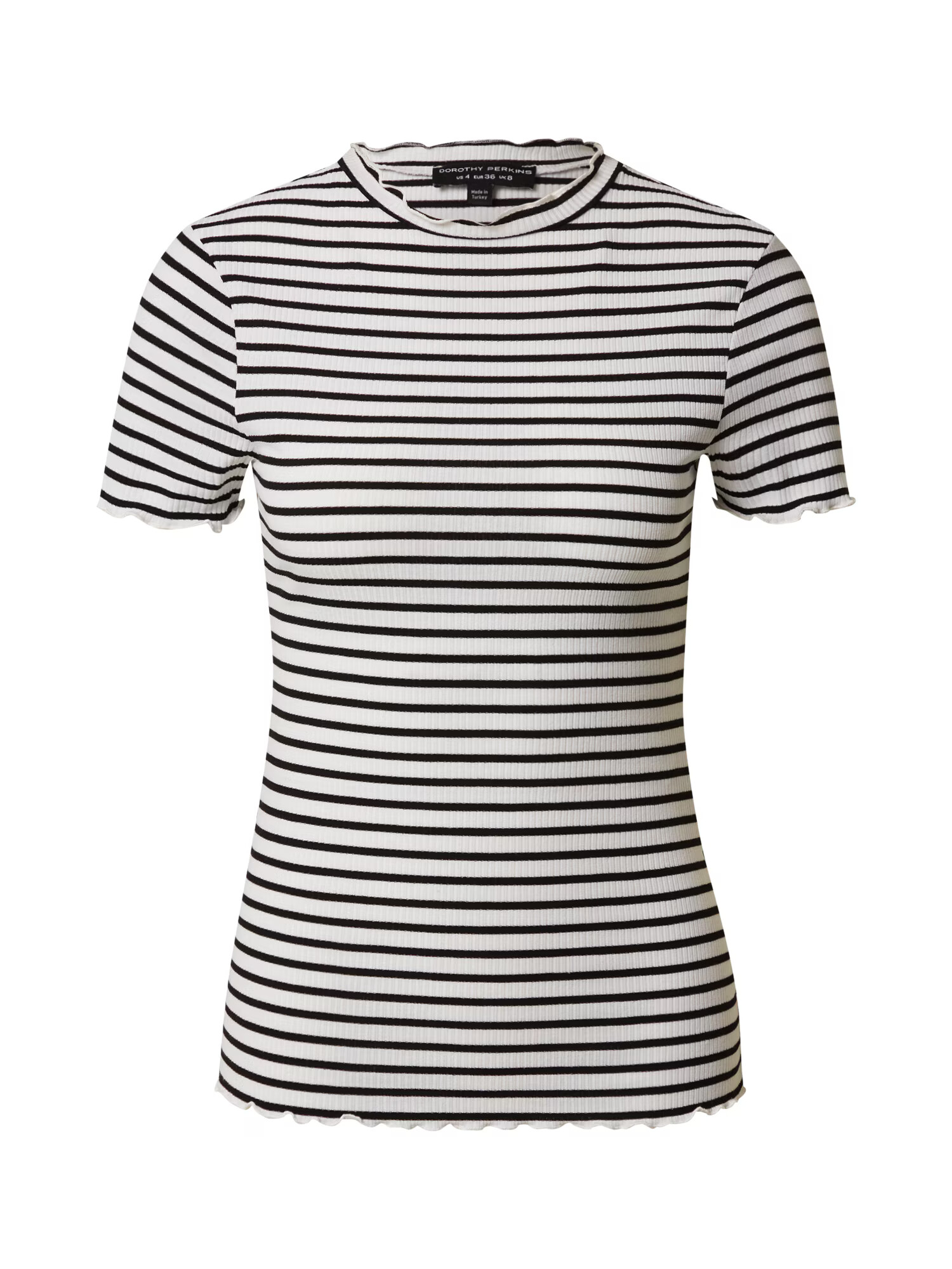 Dorothy Perkins Tricou negru / alb - Pled.ro