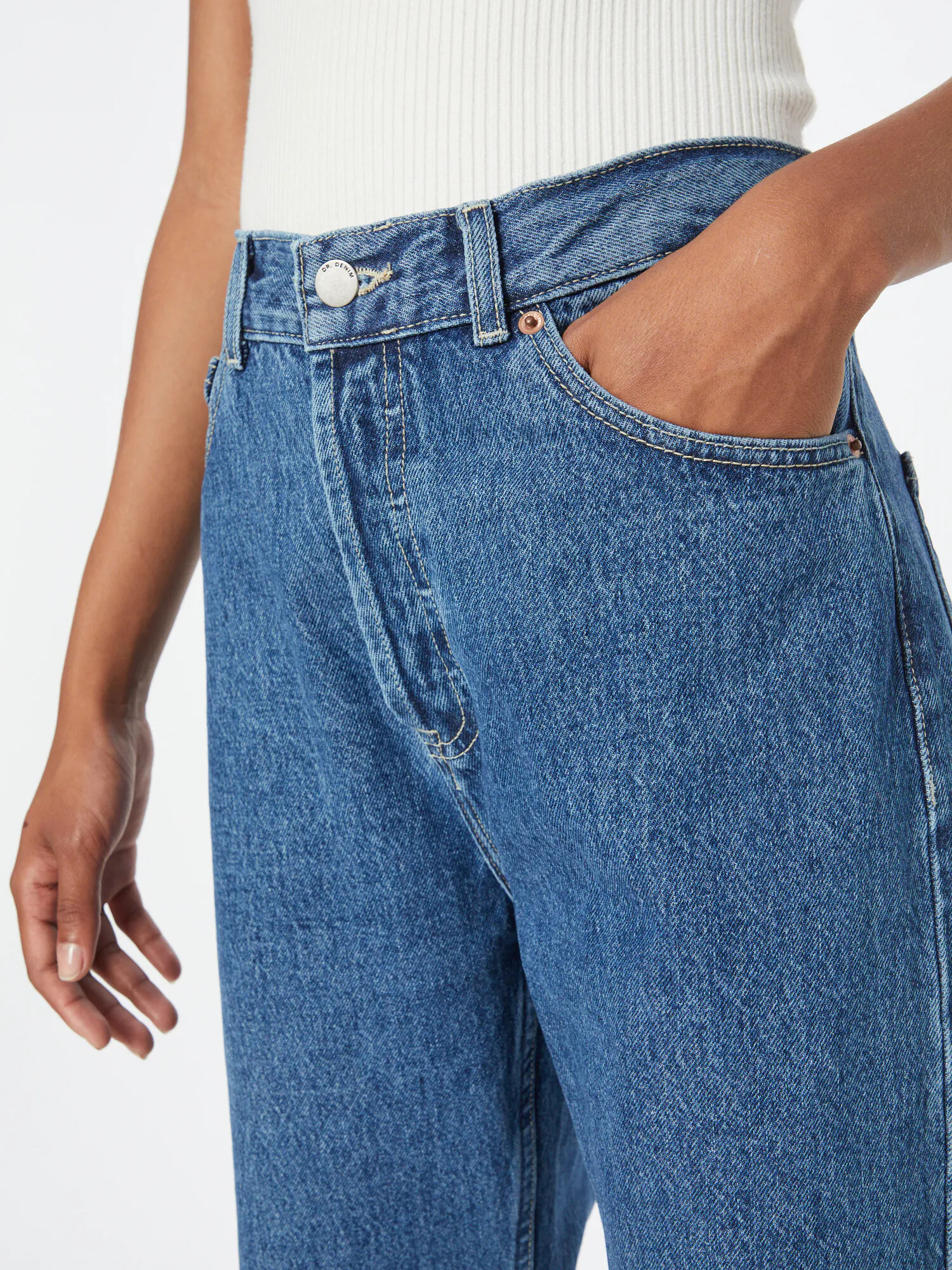 Dr. Denim Jeans 'Beth' albastru - Pled.ro