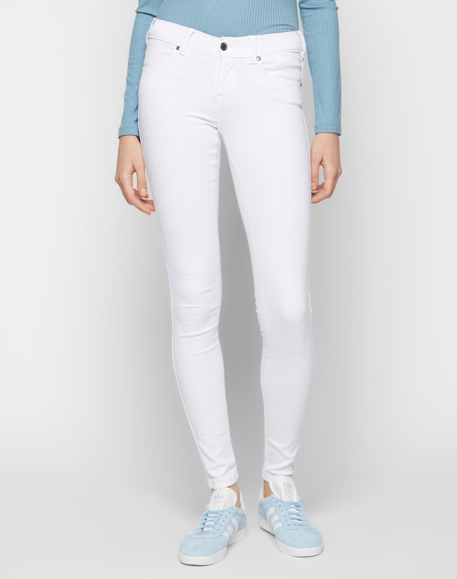 Dr. Denim Jeans 'Dixy' alb - Pled.ro