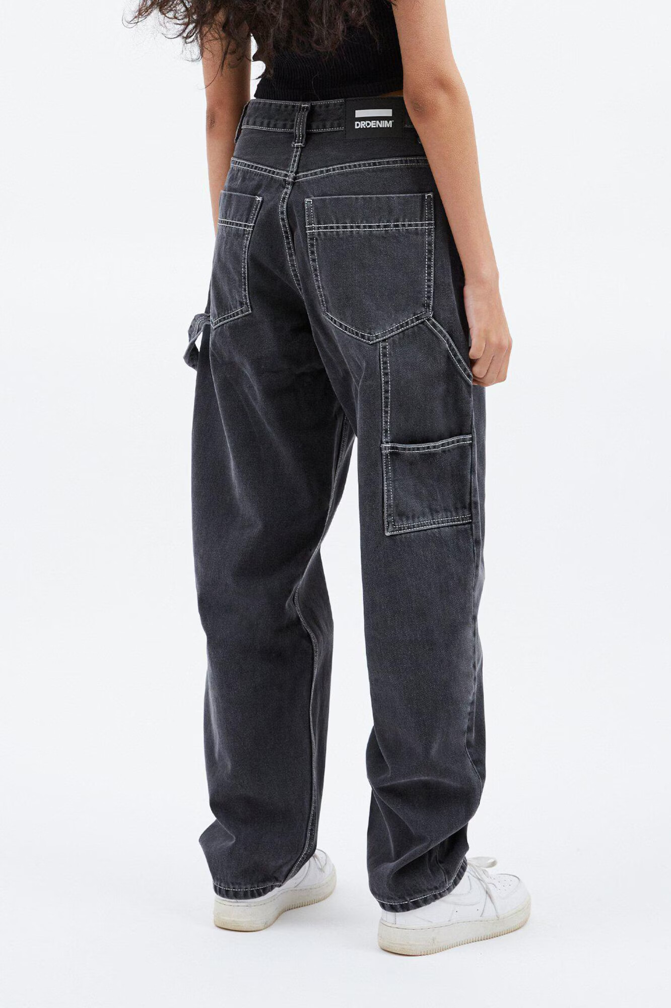 Dr. Denim Jeans 'Faye Worker' negru denim - Pled.ro