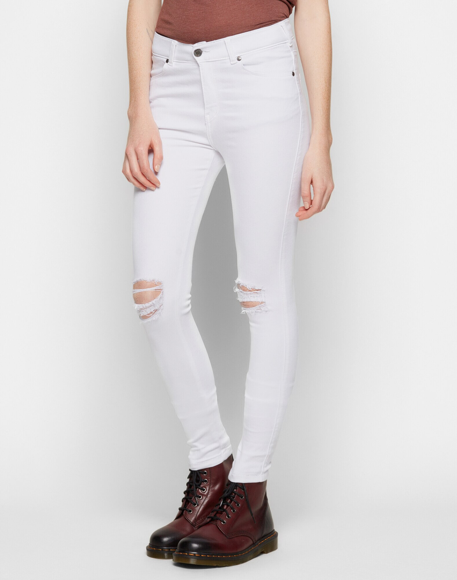 Dr. Denim Jeans 'Lexy' alb denim - Pled.ro