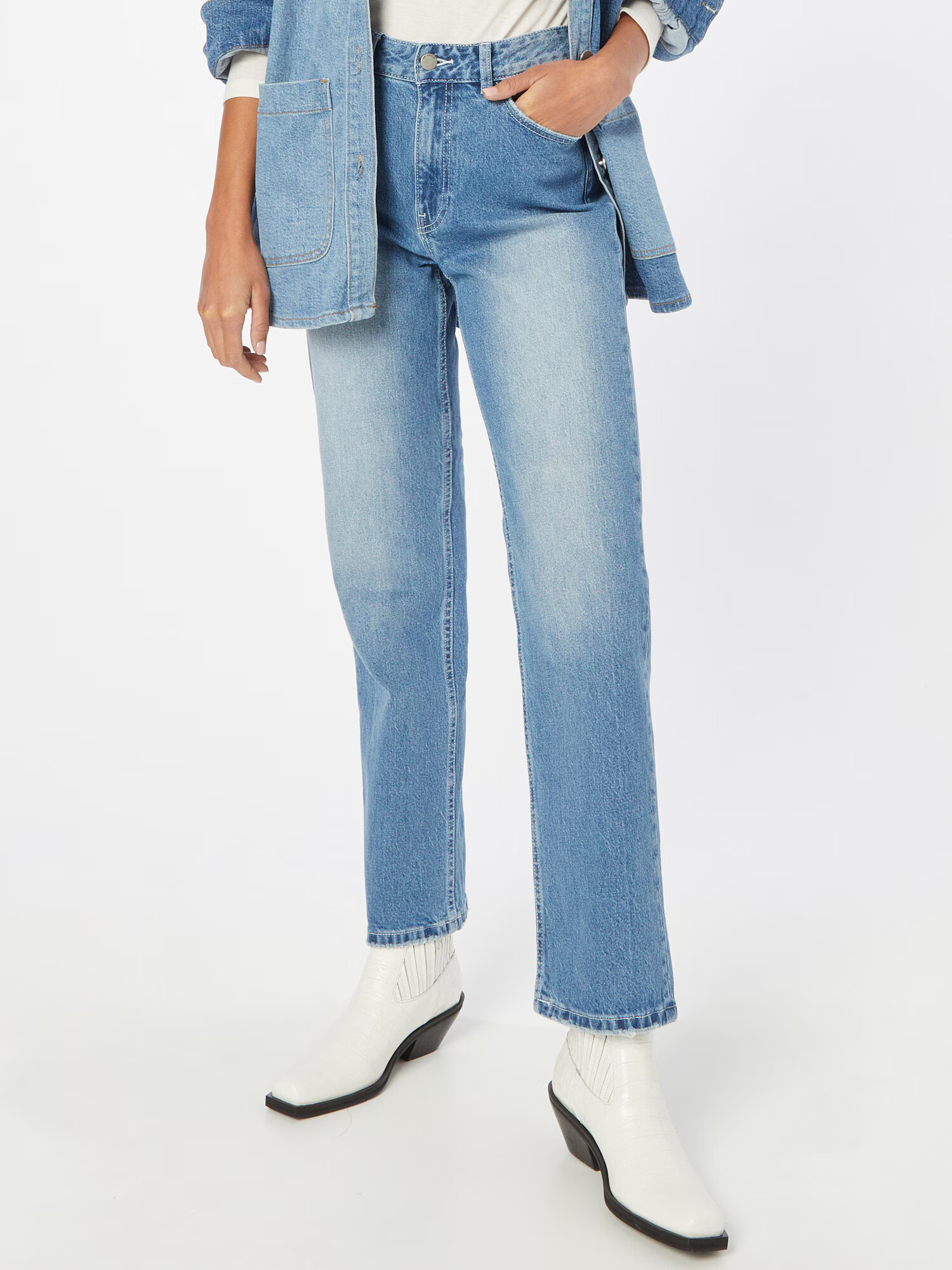 Dr. Denim Jeans 'Li' albastru deschis - Pled.ro