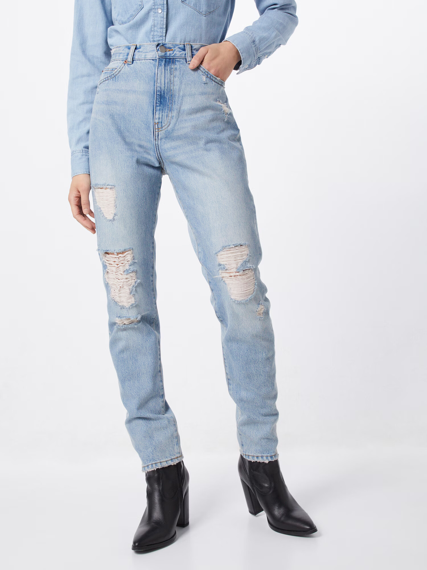 Dr. Denim Jeans 'Nora' albastru denim - Pled.ro