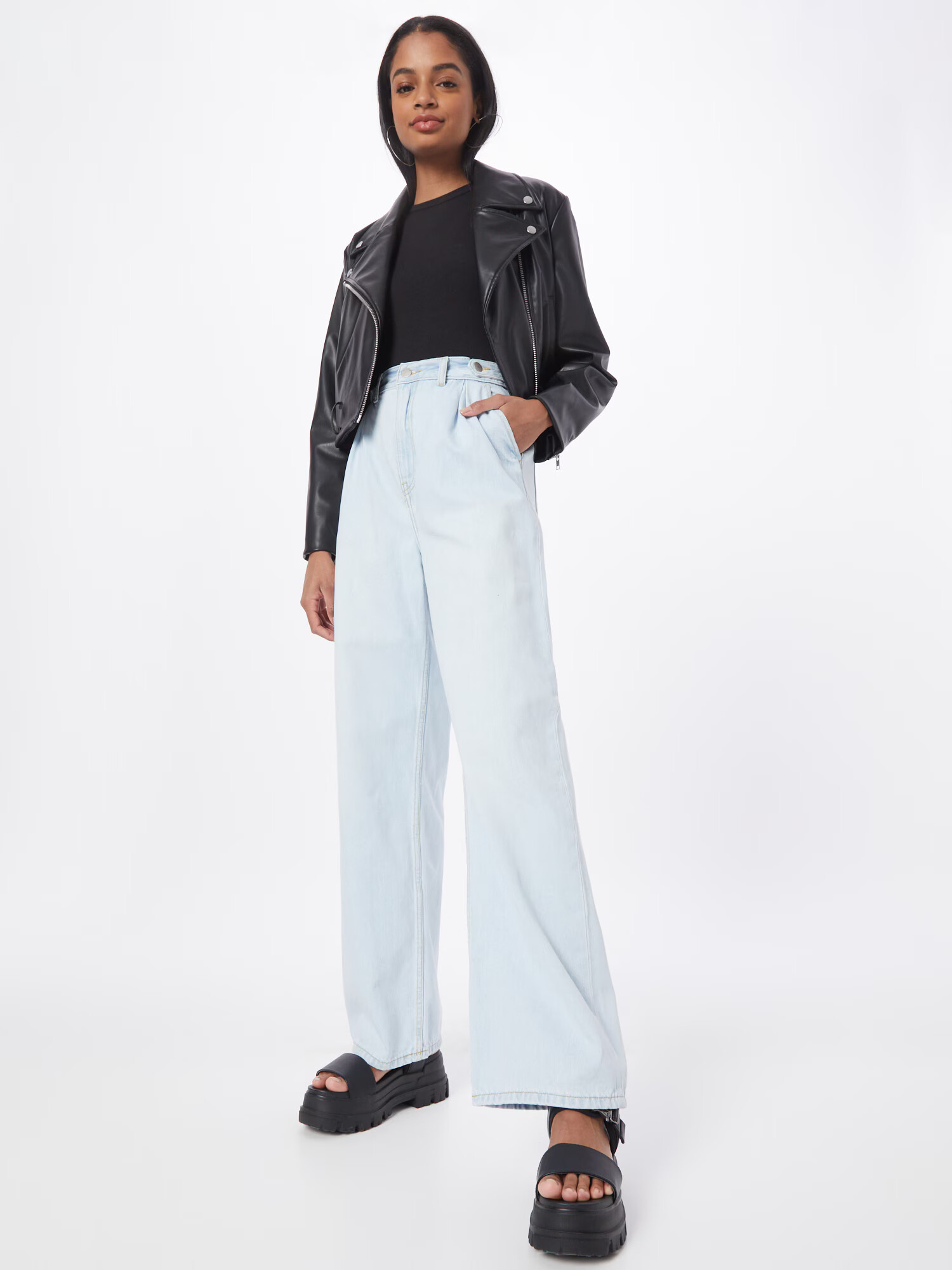 Dr. Denim Pantaloni cu cute 'Kaia' albastru denim - Pled.ro