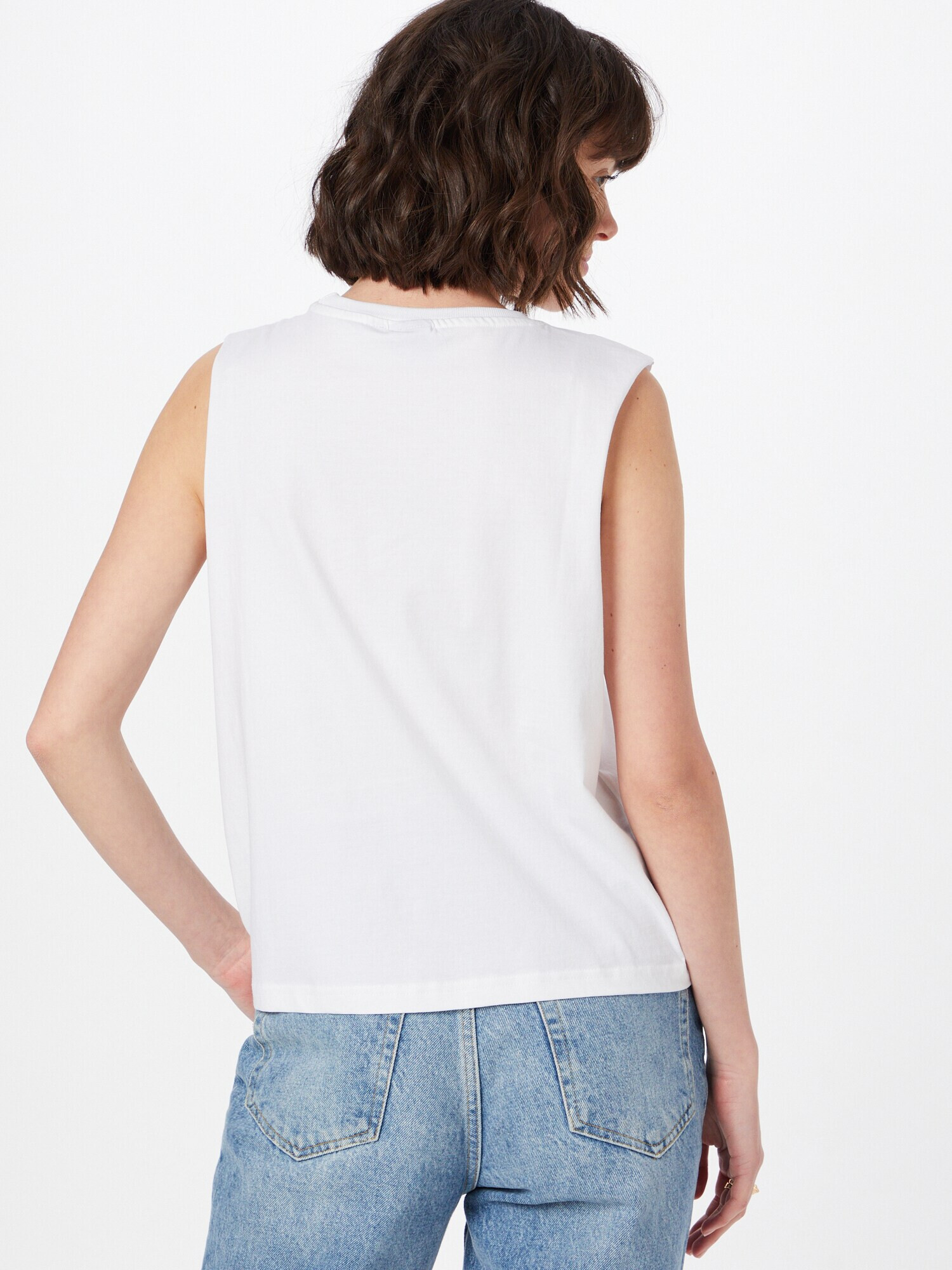 Dr. Denim Top 'Harley' alb - Pled.ro