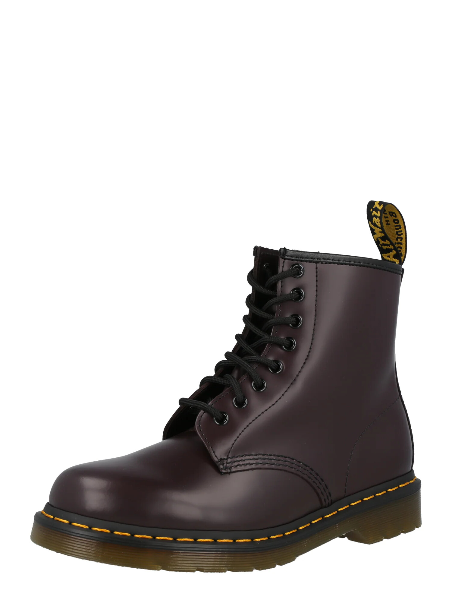 Dr. Martens Bocanci cu șireturi galben / roșu burgundy / negru - Pled.ro