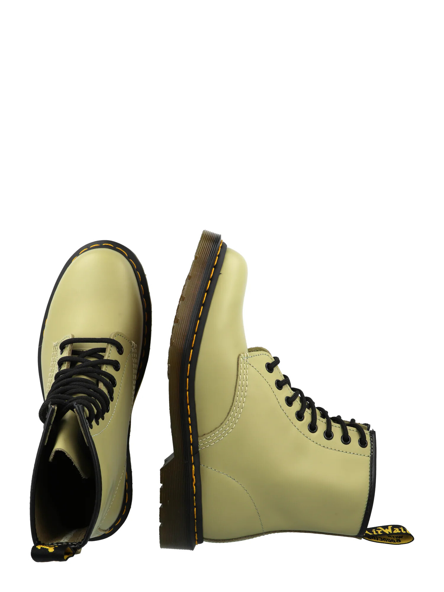 Dr. Martens Bocanci cu șireturi maro / galben / verde / negru - Pled.ro