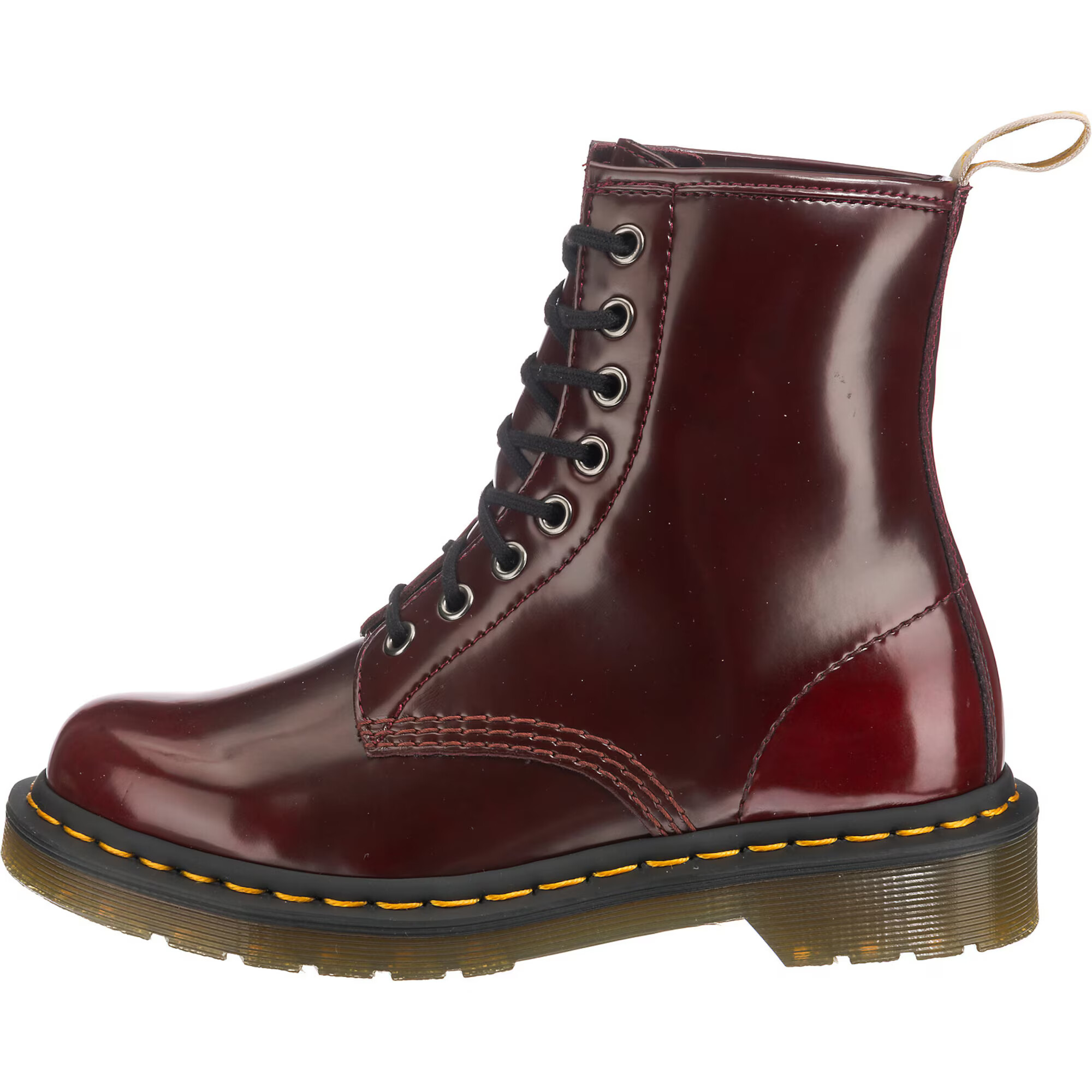 Dr. Martens Bocanci cu șireturi roșu burgundy - Pled.ro