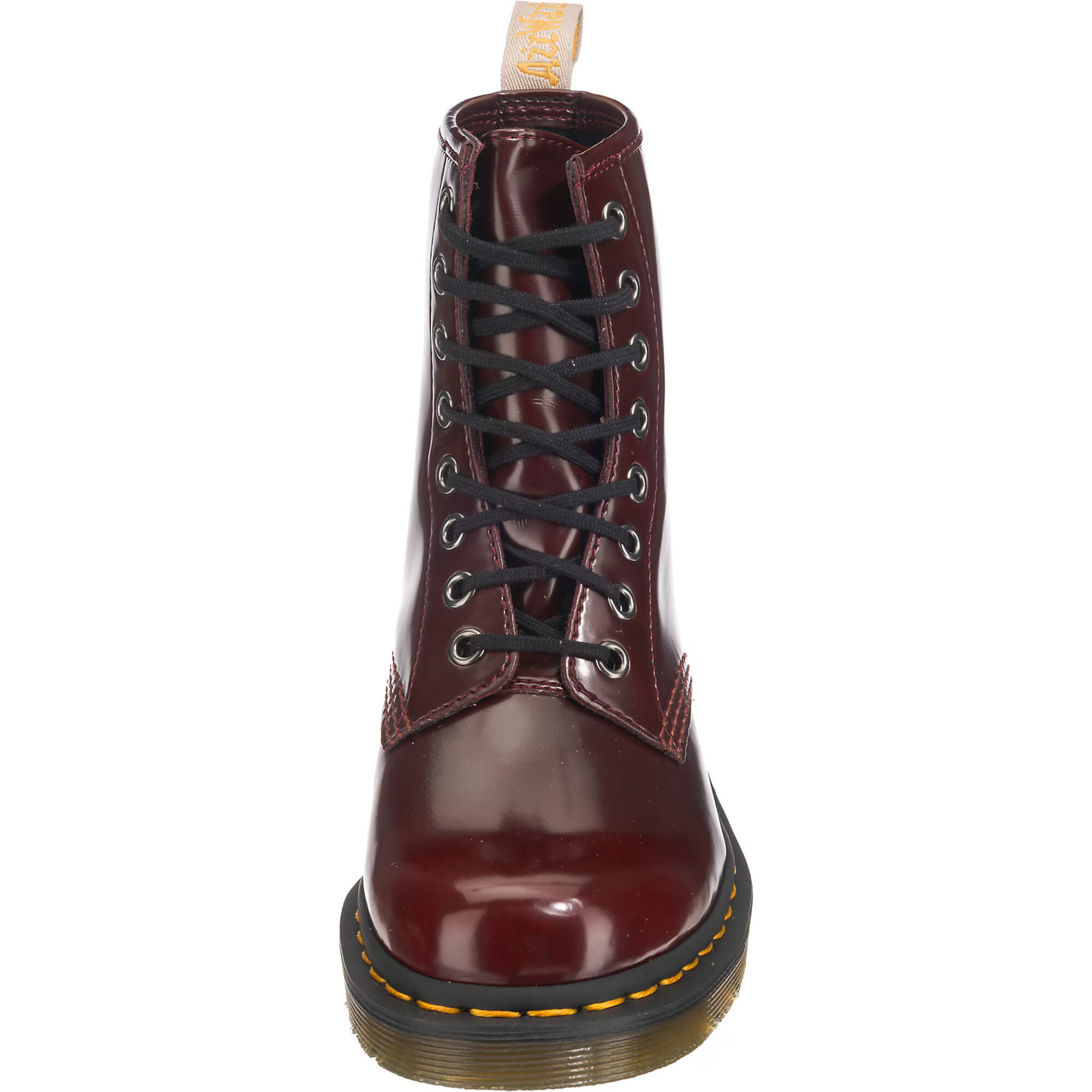 Dr. Martens Bocanci cu șireturi roșu burgundy - Pled.ro