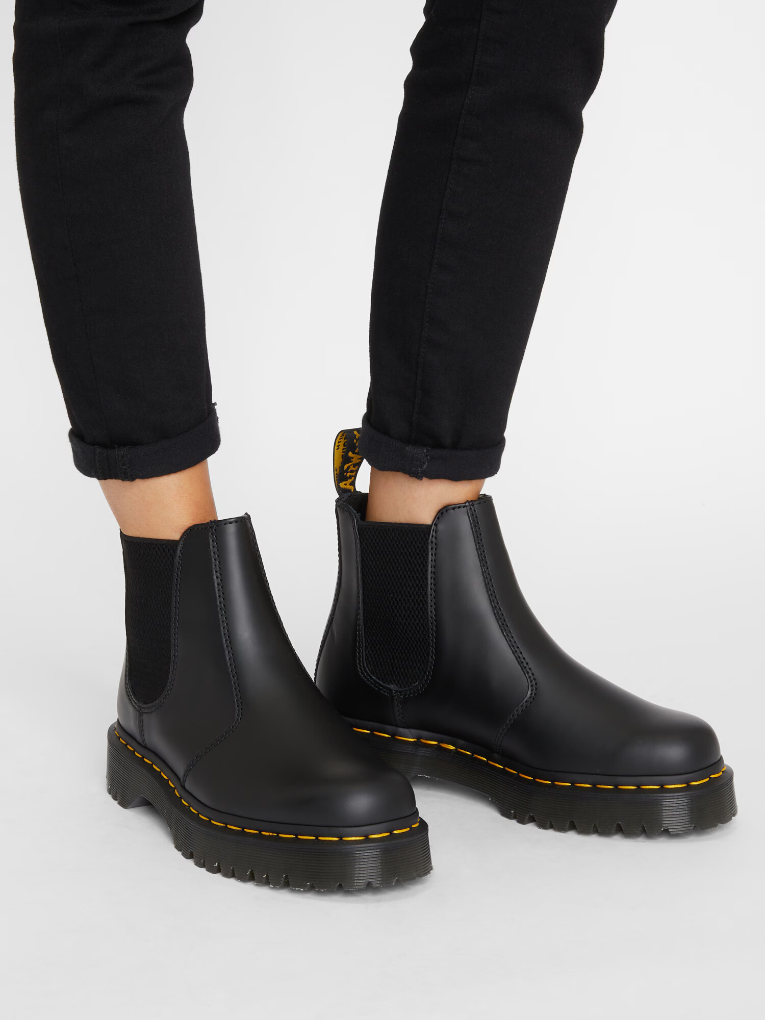 Dr. Martens Ghete chelsea 'Bex' galben citron / negru - Pled.ro