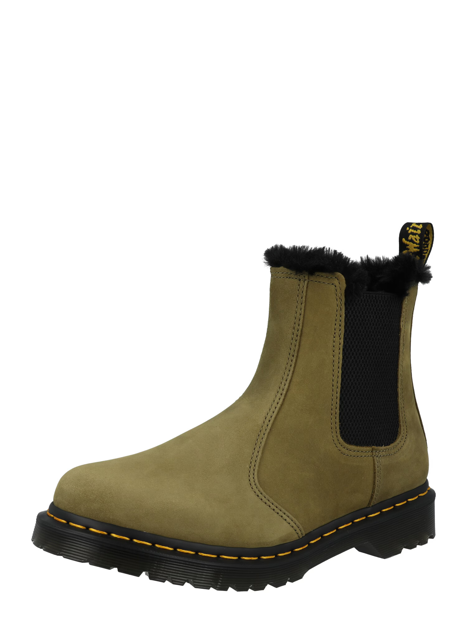 Dr. Martens Ghete chelsea '2976 Leonore' oliv / negru - Pled.ro