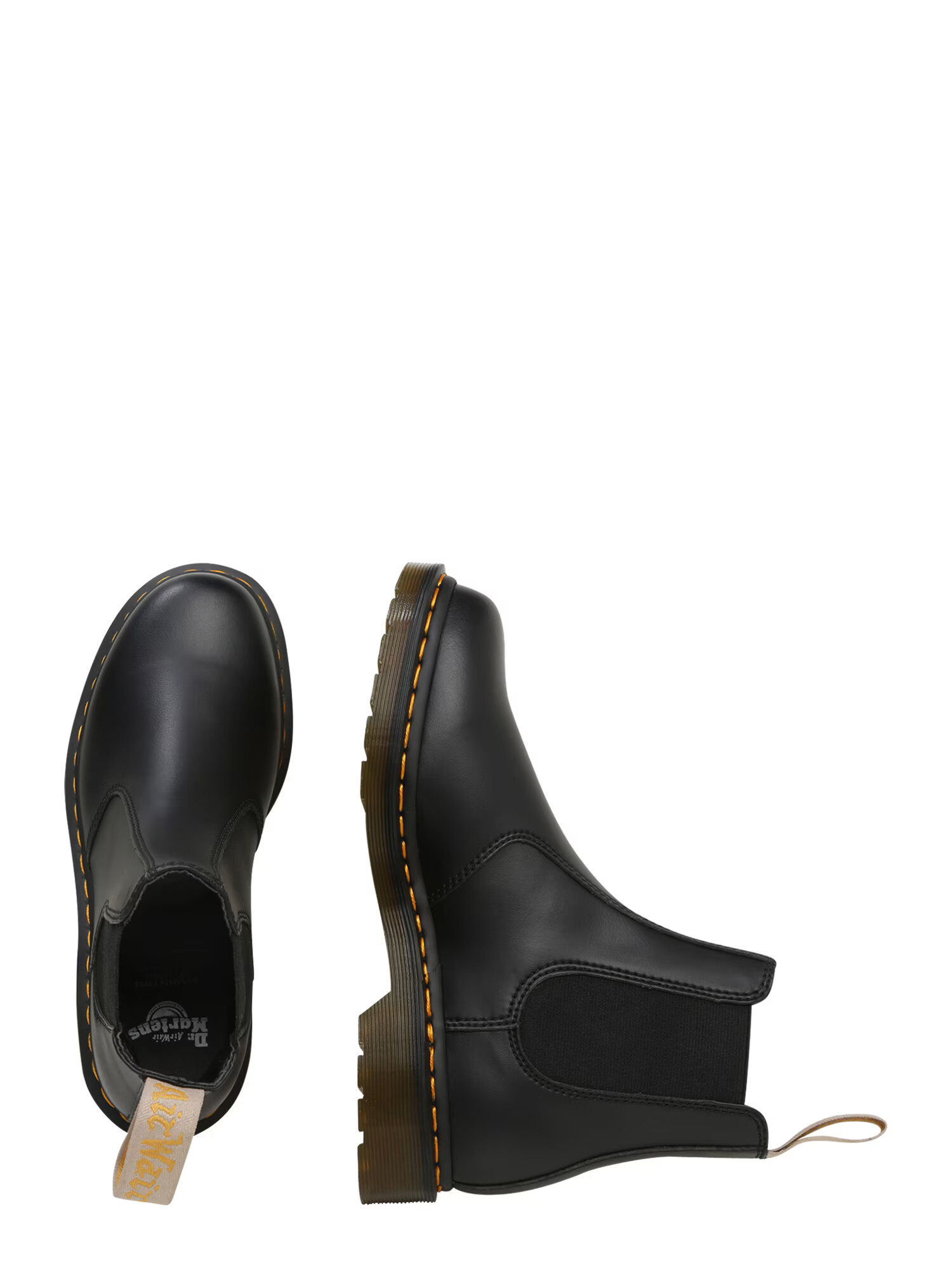 Dr. Martens Ghete chelsea galben auriu / negru - Pled.ro