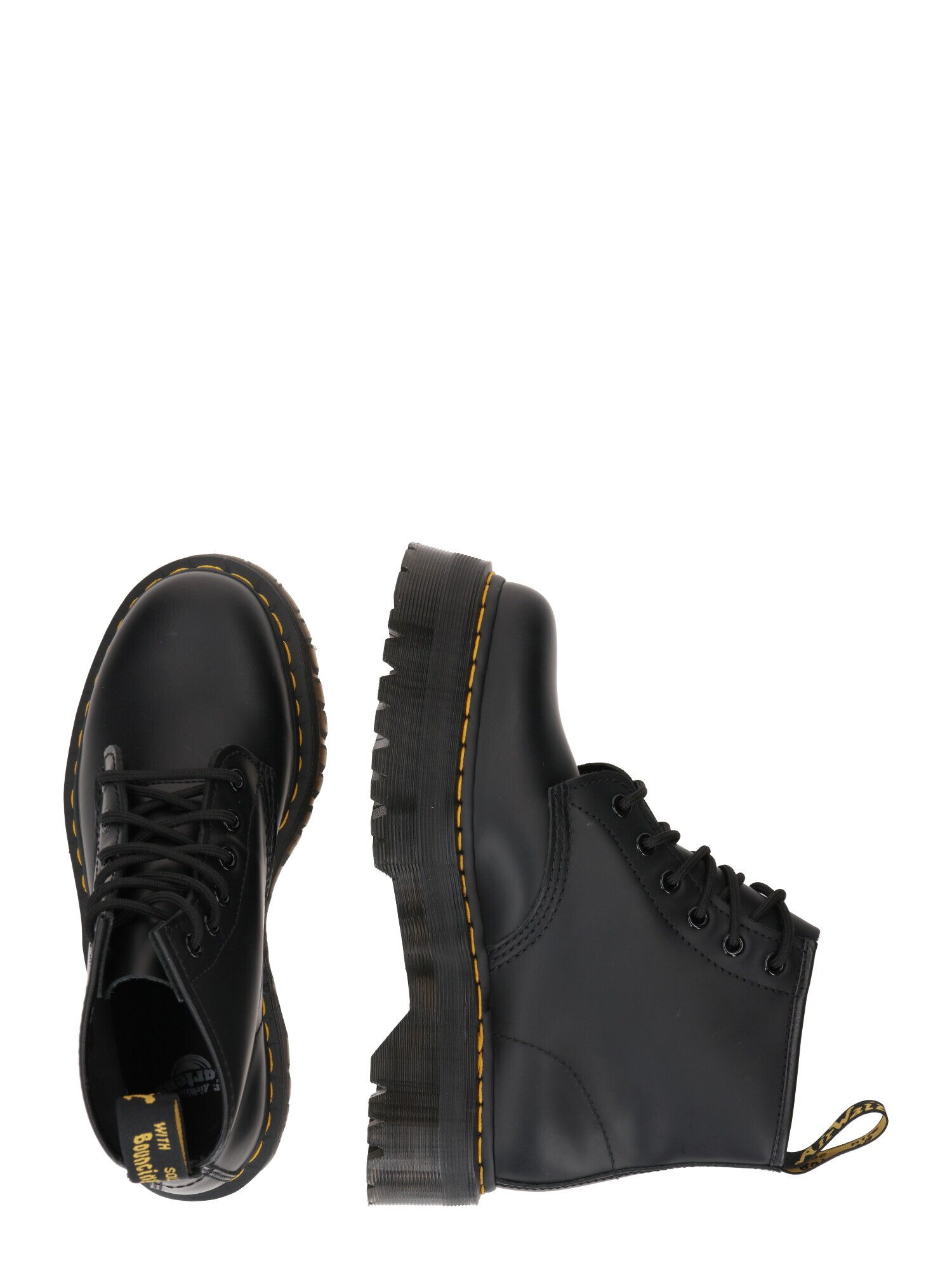 Dr. Martens Ghete cu șireturi '101 Quad' negru - Pled.ro