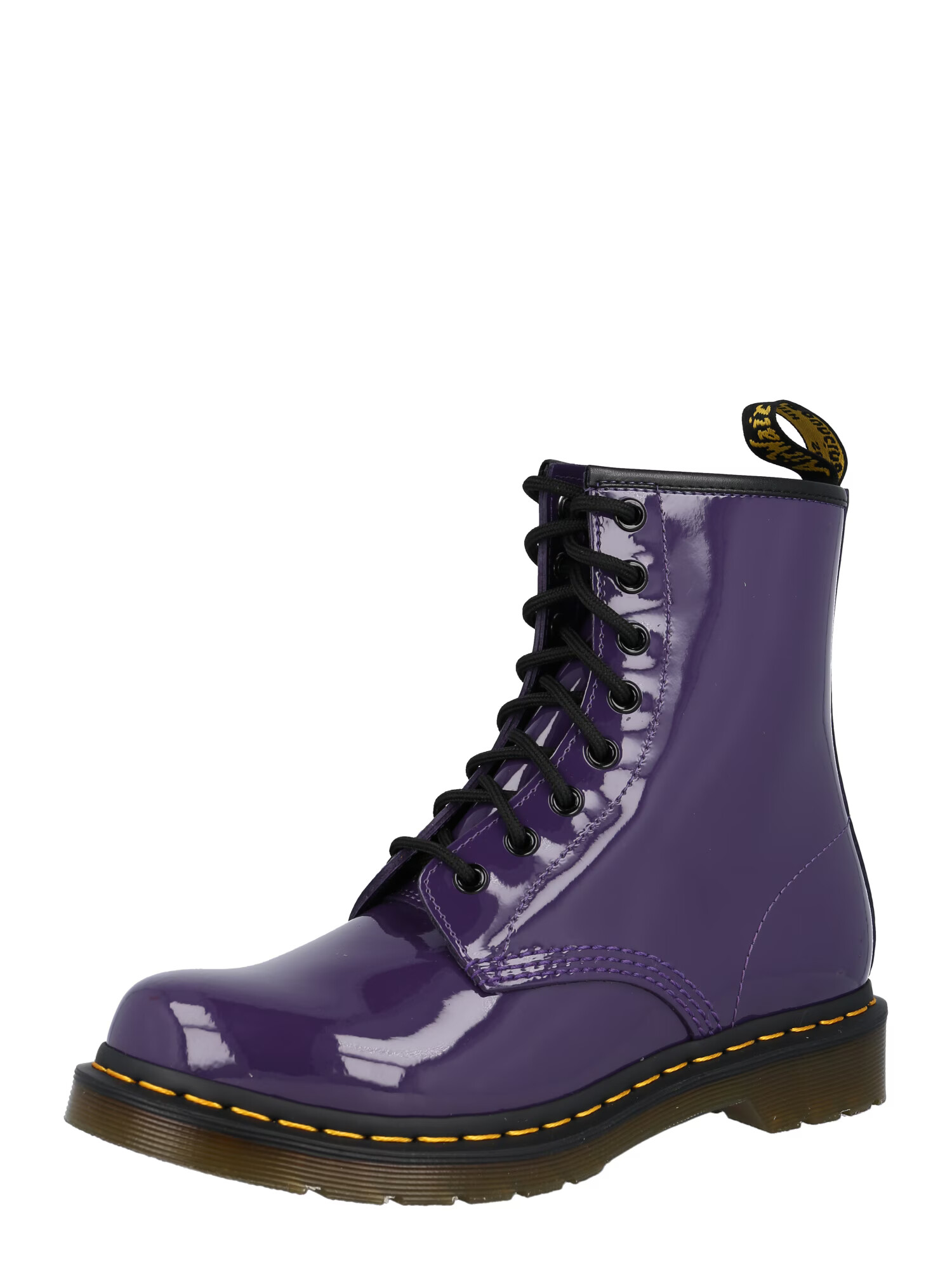 Dr. Martens Ghete cu șireturi galben / mov închis / negru - Pled.ro