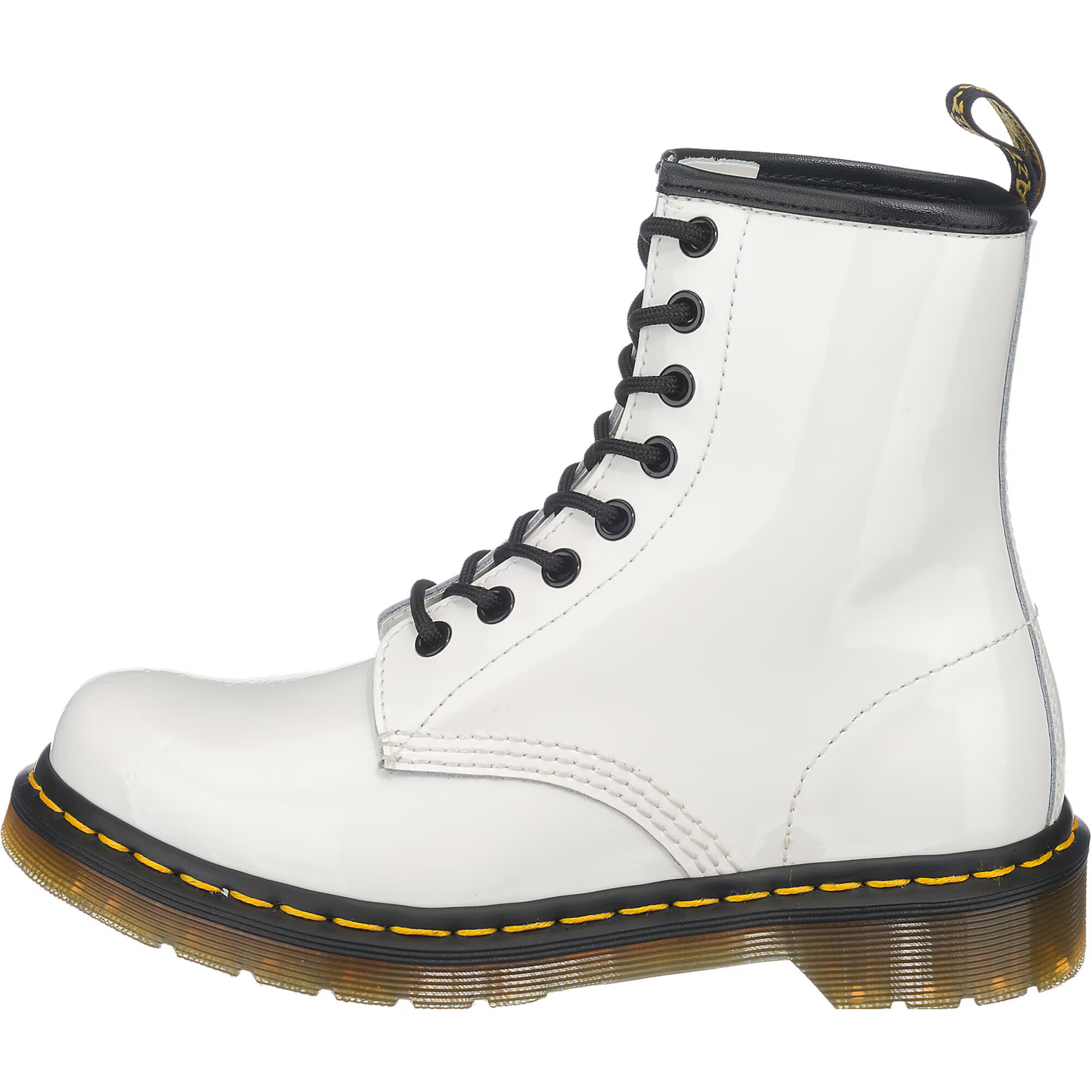 Dr. Martens Ghete cu șireturi galben / negru / alb - Pled.ro