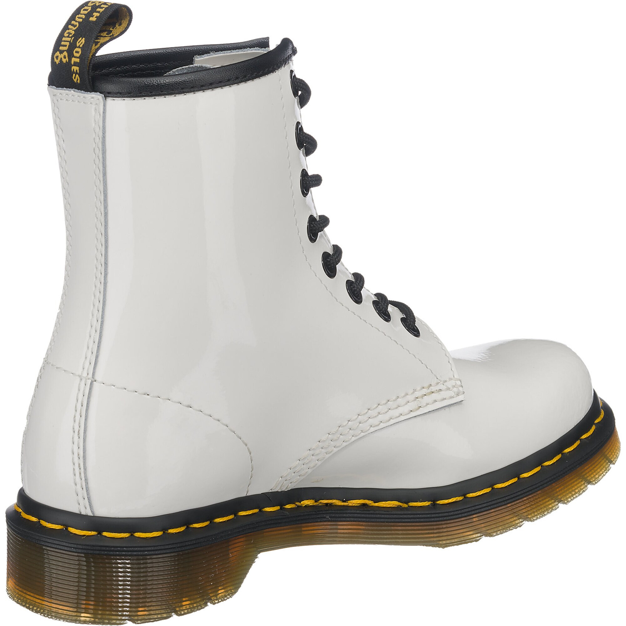 Dr. Martens Ghete cu șireturi galben / negru / alb - Pled.ro