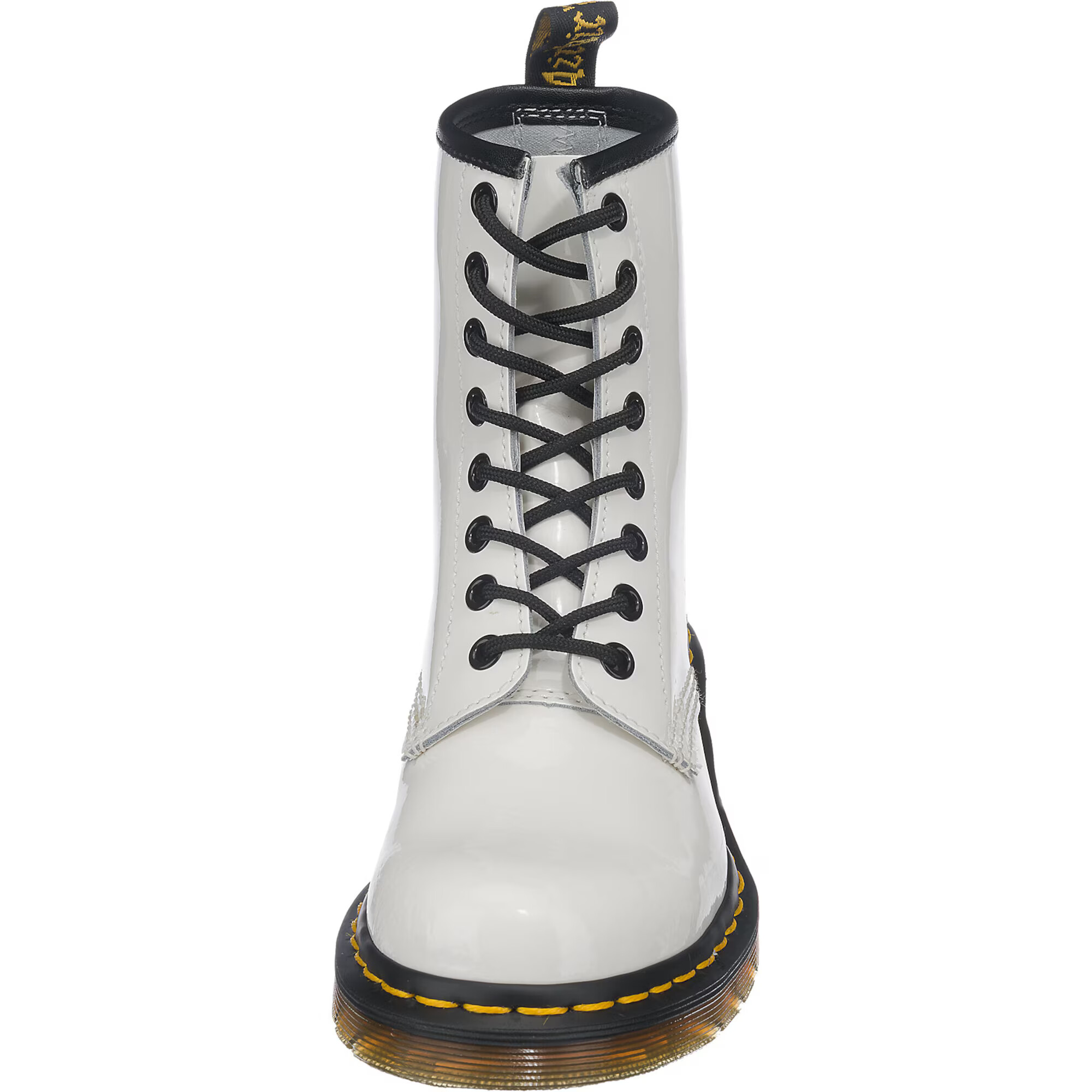 Dr. Martens Ghete cu șireturi galben / negru / alb - Pled.ro