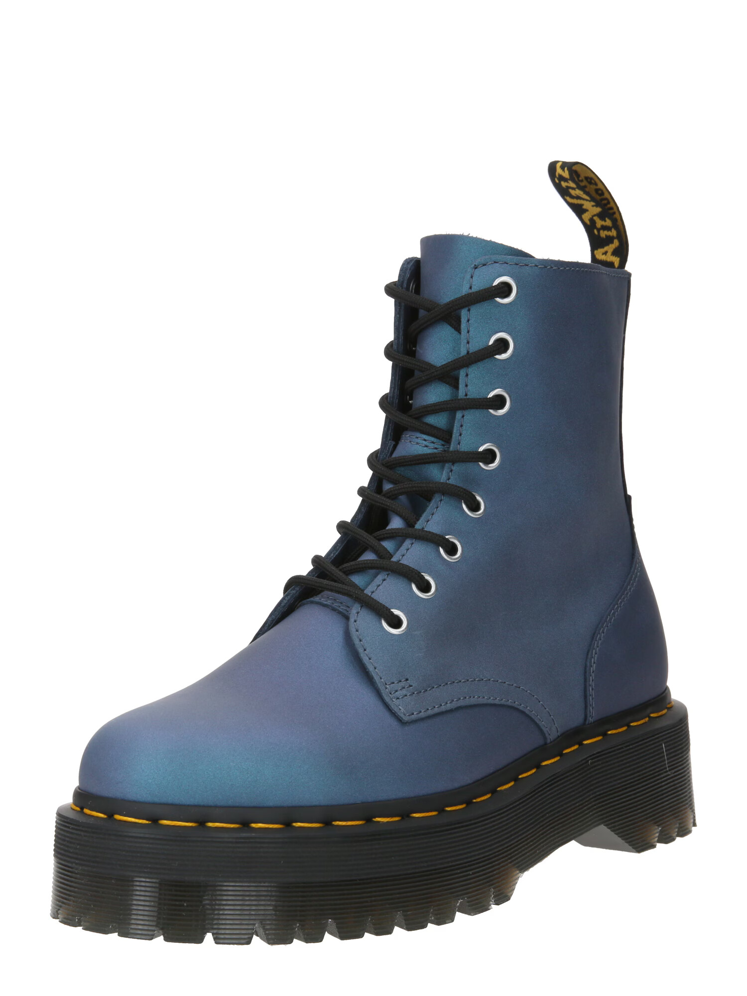 Dr. Martens Ghete cu șireturi 'Jadon' albastru / galben / negru / argintiu - Pled.ro