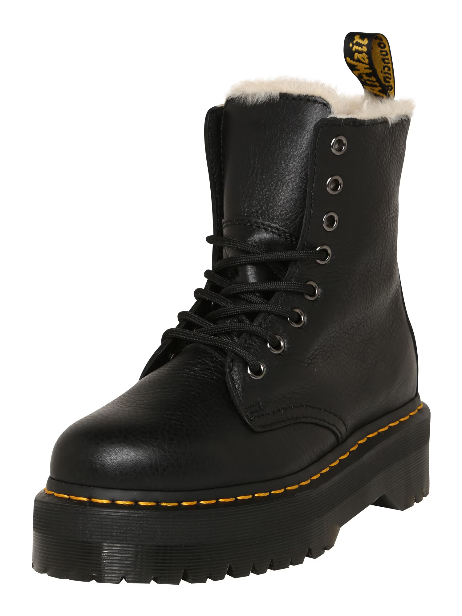 Dr. Martens Ghete cu șireturi 'Jadon' galben / negru - Pled.ro