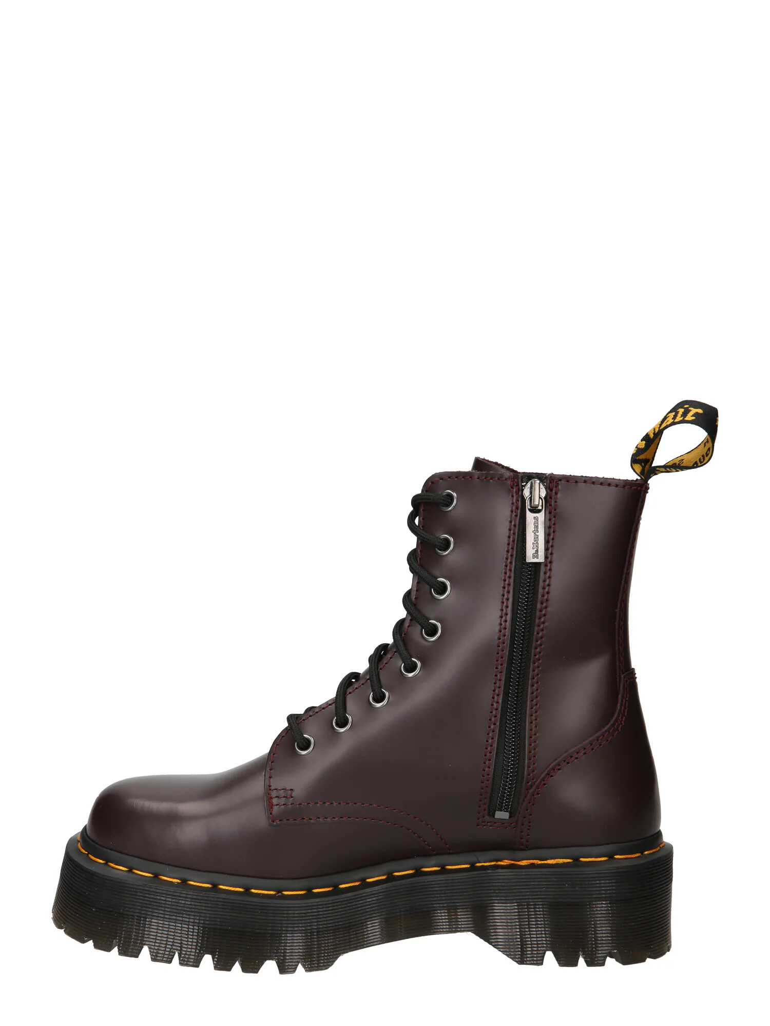 Dr. Martens Ghete cu șireturi 'Jadon' galben / roșu burgundy / negru - Pled.ro