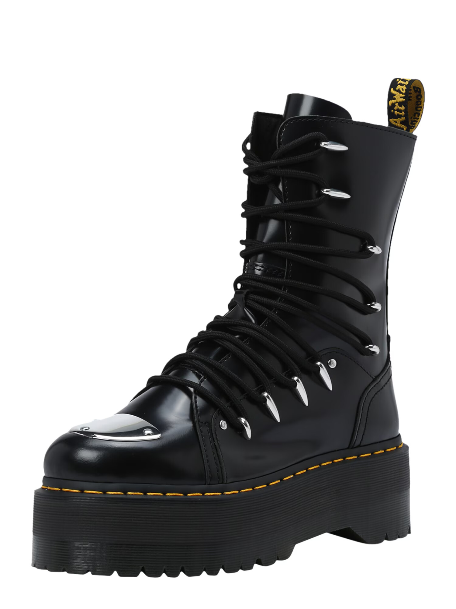 Dr. Martens Ghete cu șireturi 'Jadon Hi LTT Max' galben / negru - Pled.ro