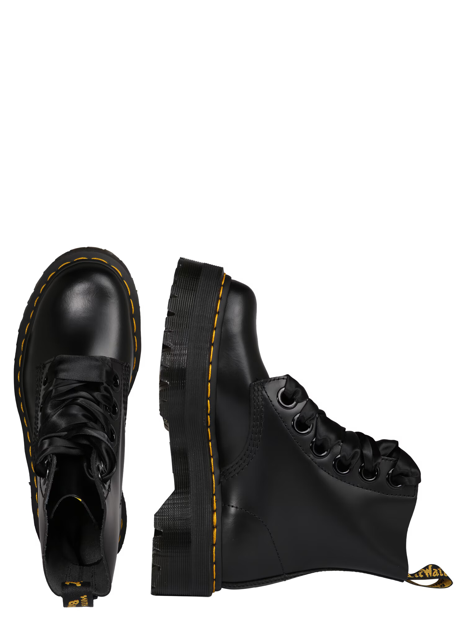 Dr. Martens Ghete cu șireturi 'Molly' negru - Pled.ro