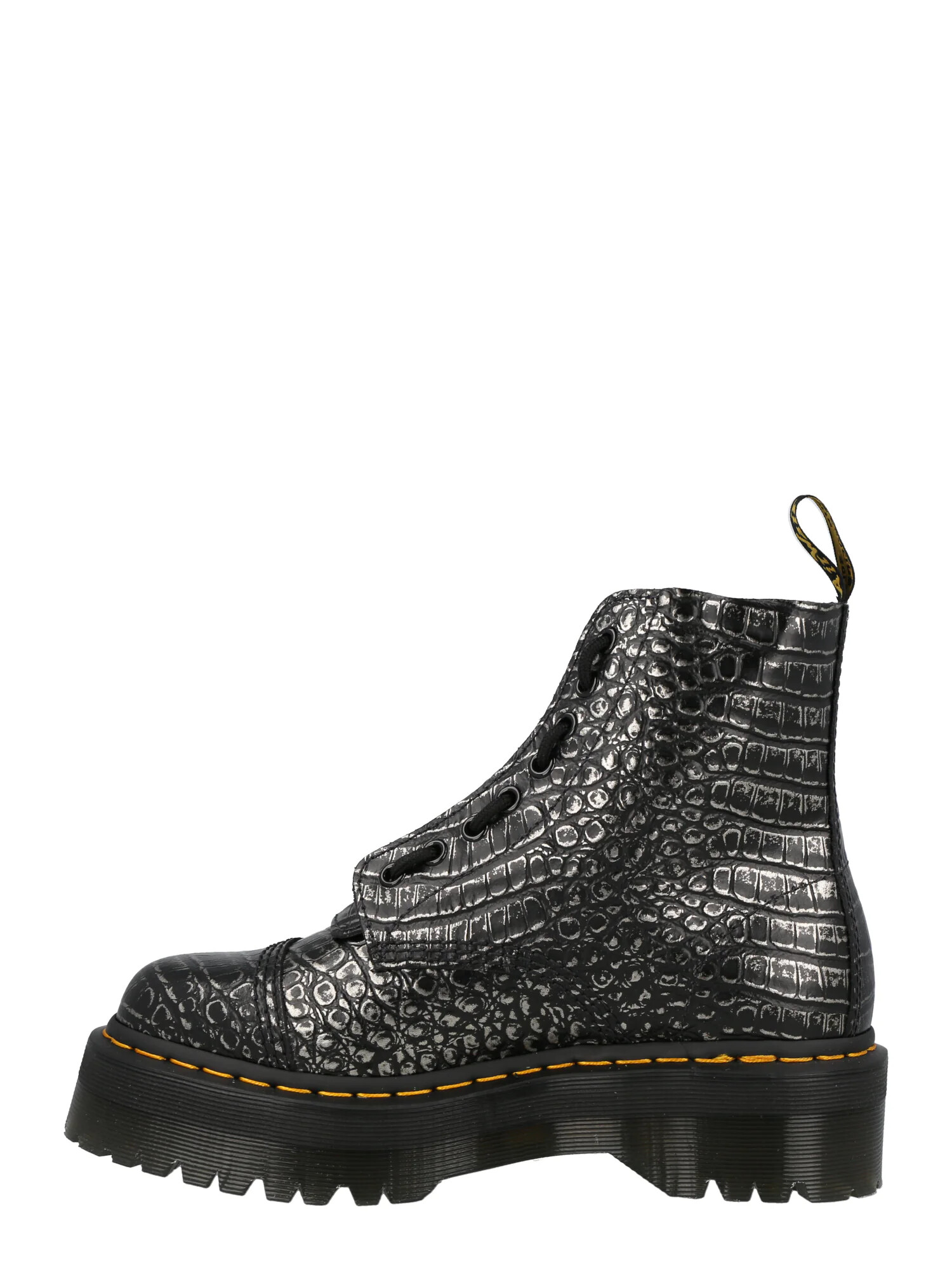 Dr. Martens Ghete cu șireturi 'Sinclair' negru / argintiu - Pled.ro