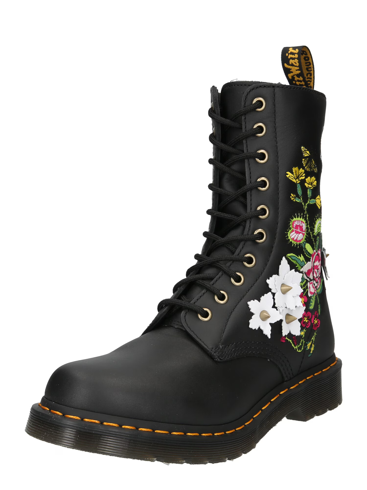 Dr. Martens Ghete cu șireturi verde / roz / negru / alb - Pled.ro