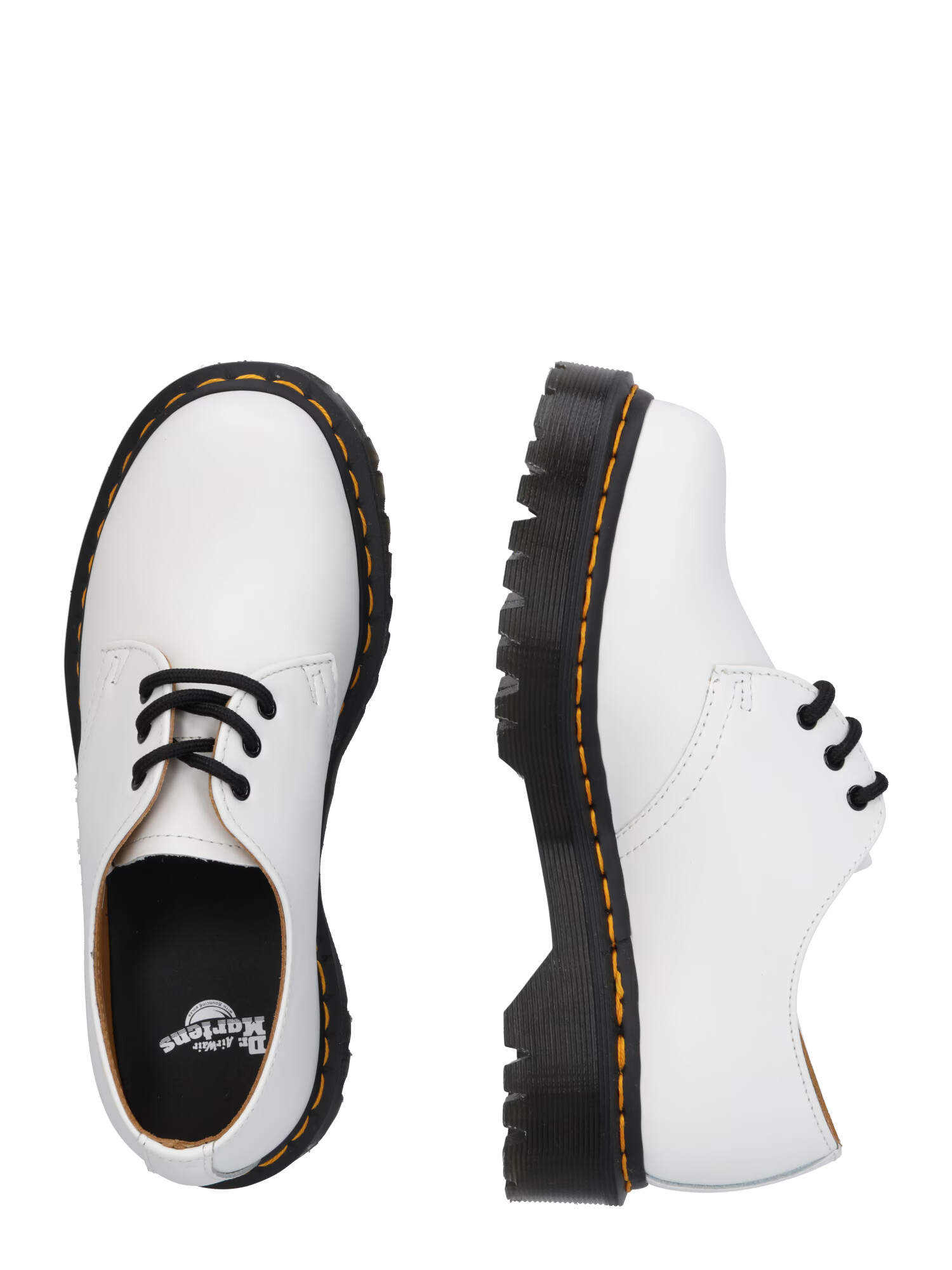 Dr. Martens Pantofi cu șireturi '1461 Bex' negru / alb - Pled.ro