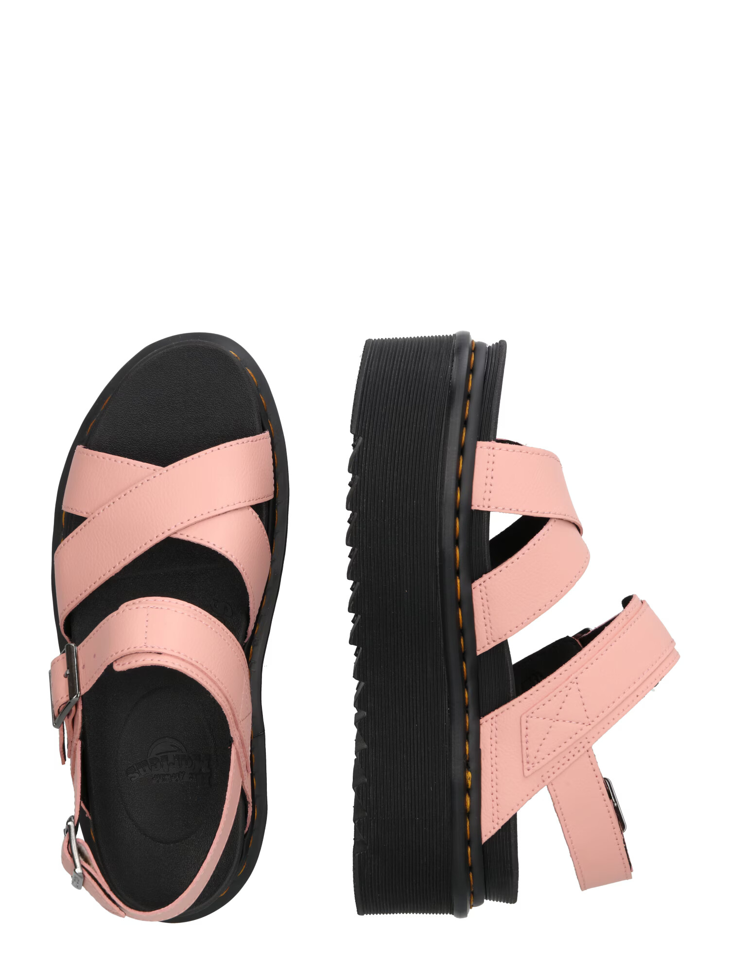 Dr. Martens Sandale galben / roz pudră / negru - Pled.ro