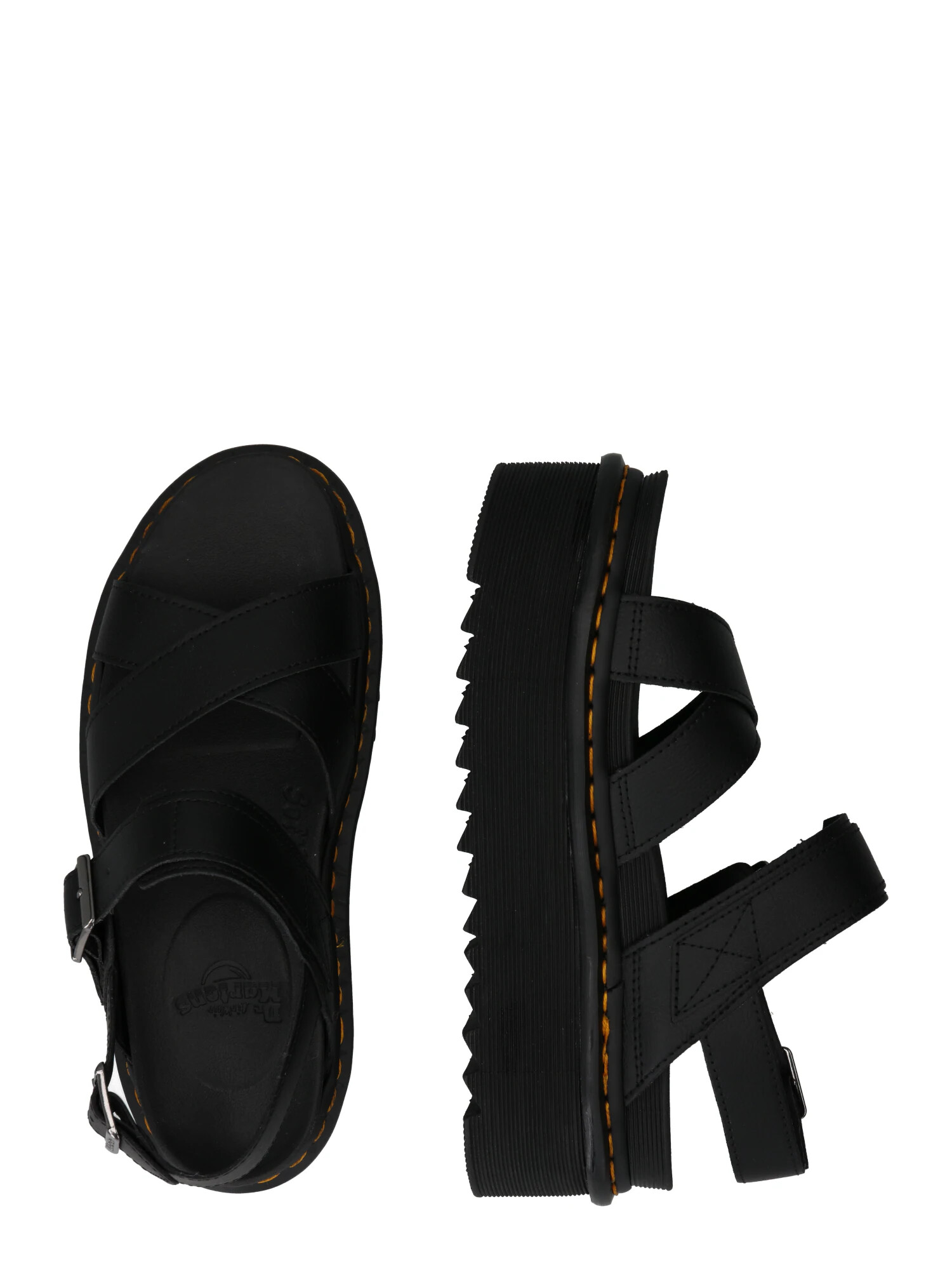 Dr. Martens Sandale 'Voss Ii Quad' galben / negru - Pled.ro