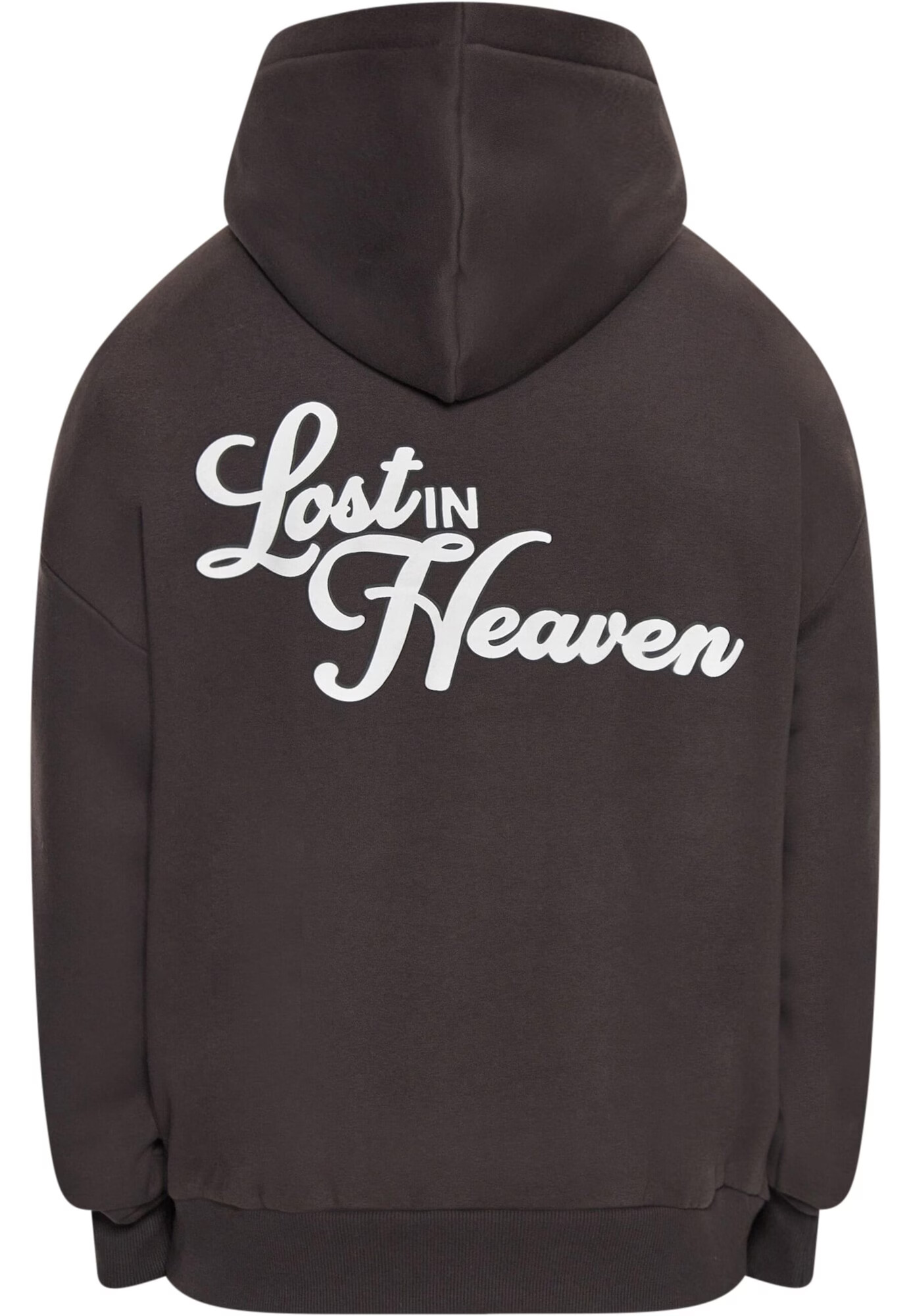 Dropsize Bluză de molton 'Lost In Heaven' ciocolatiu / alb - Pled.ro