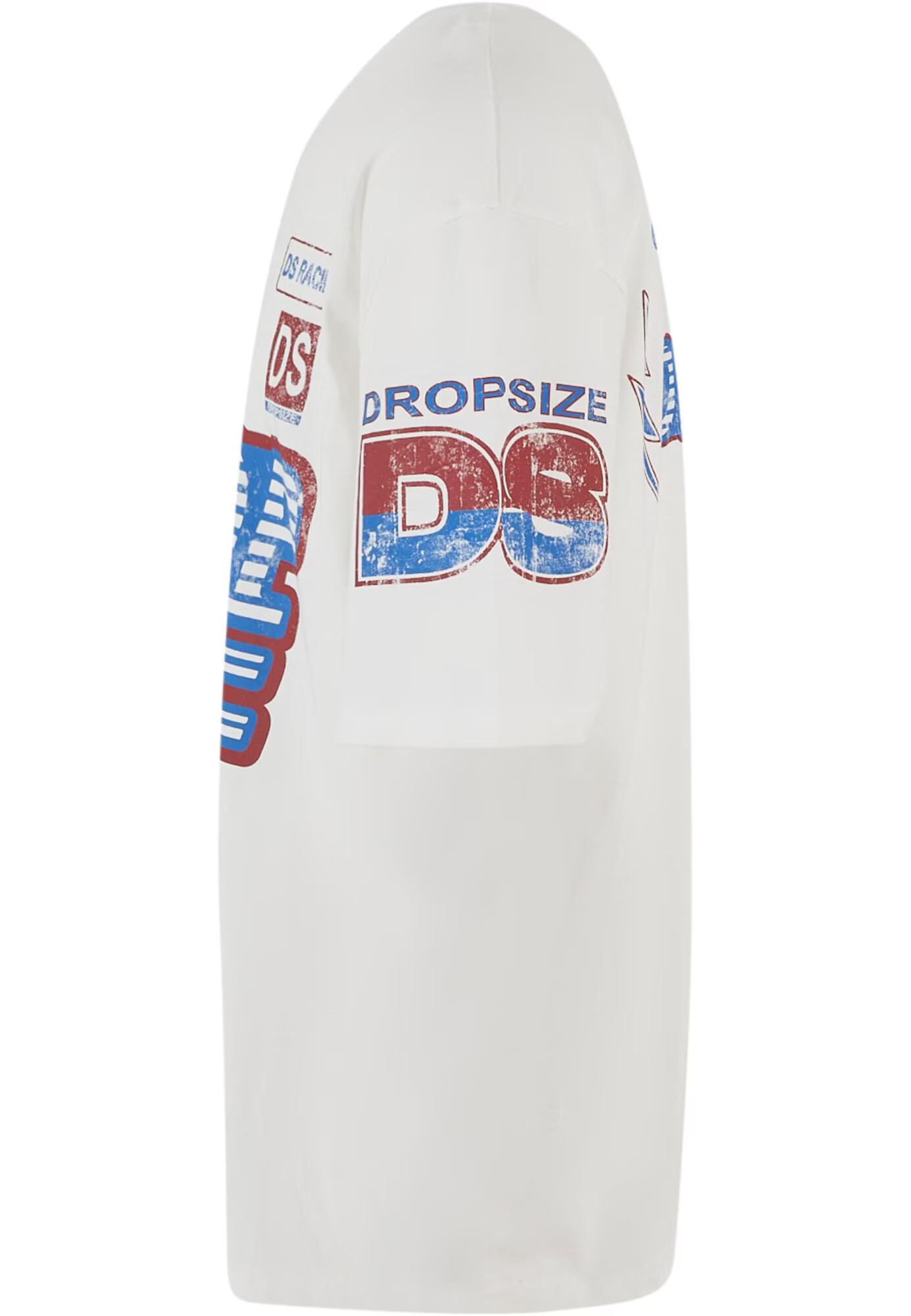 Dropsize Tricou 'Racing' albastru regal / roșu ruginiu / alb natural - Pled.ro