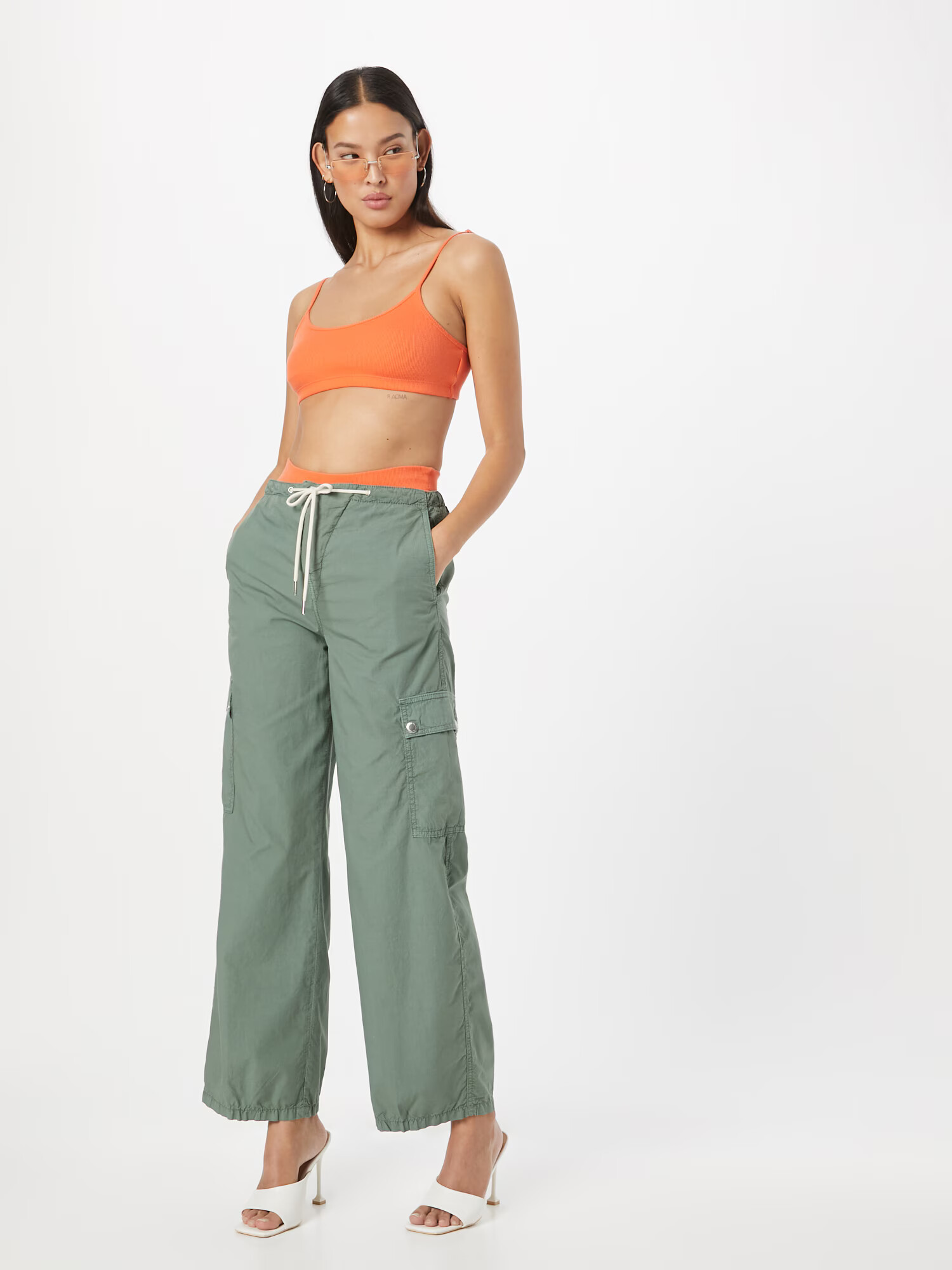 DRYKORN Pantaloni cu buzunare verde pastel - Pled.ro