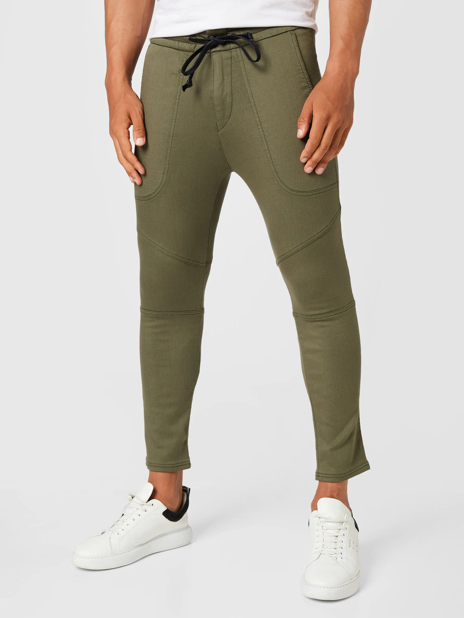 DRYKORN Pantaloni 'KAB' oliv / negru - Pled.ro