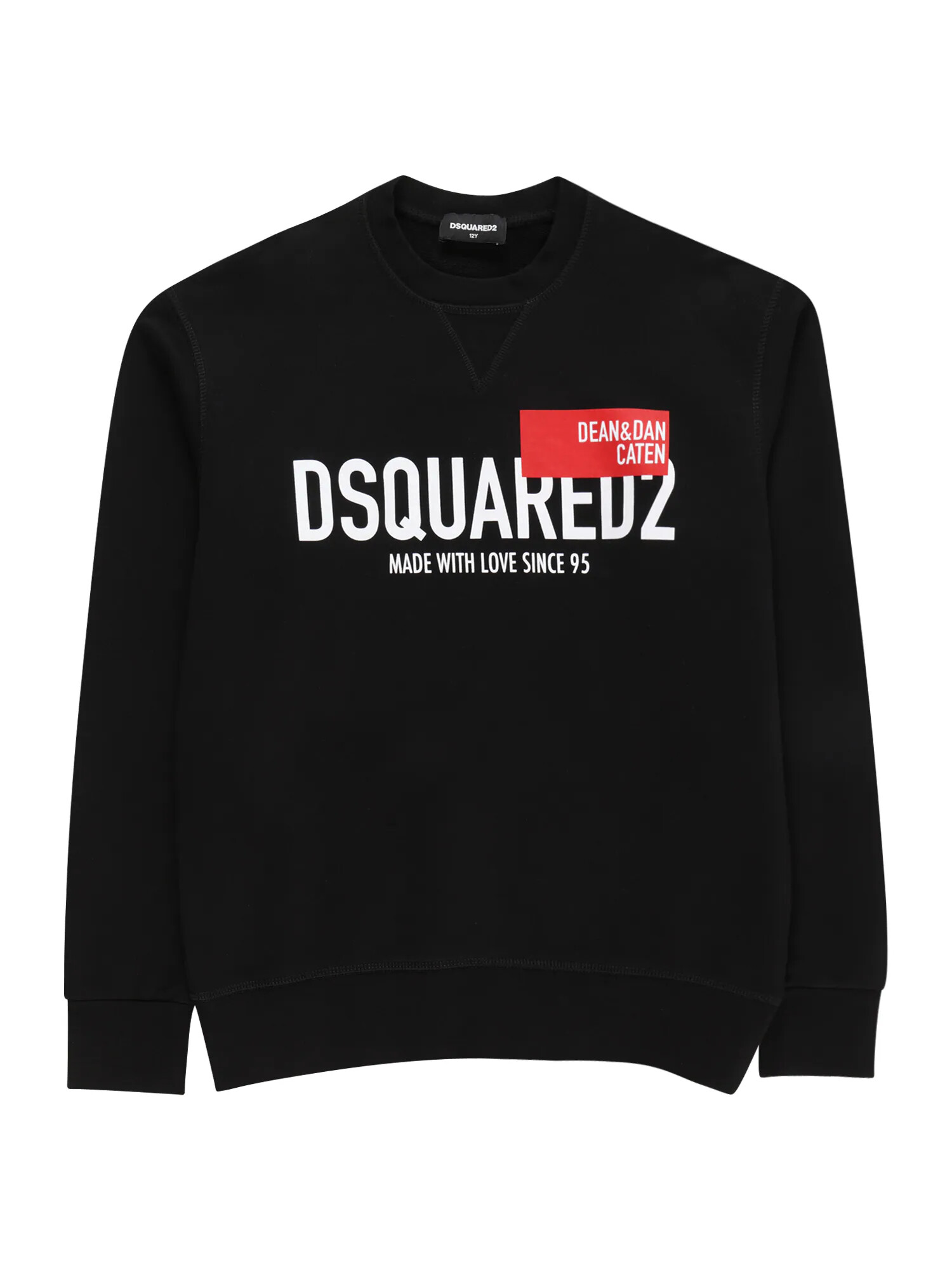 DSQUARED2 Bluză de molton roșu / negru / alb - Pled.ro