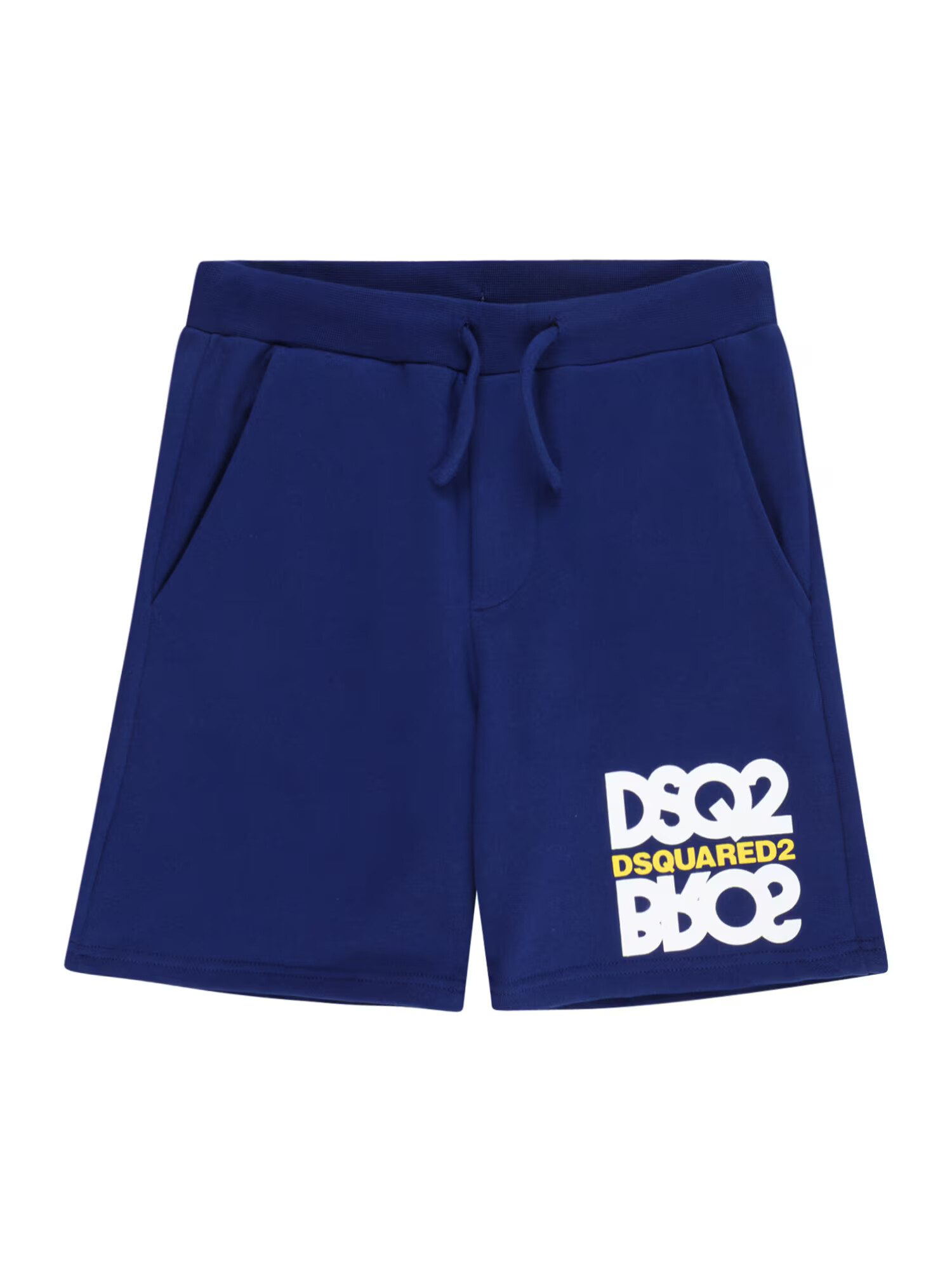 DSQUARED2 Pantaloni bleumarin / galben deschis / alb - Pled.ro